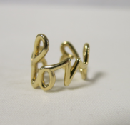 Irene Danilovich - Gold 'Love' Ring. RRP £790