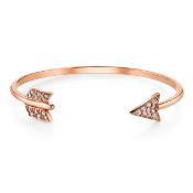 Anita Ko - 18k Rose Gold Single Point Arrow Cuff Bangle. RRP £3,750