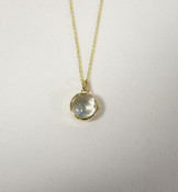 Loquet - 14k Gold Pendant with Chain. RRP £1,100