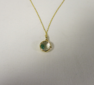 Loquet - 14k Yellow Gold Pendant with Chain. RRP £1,200