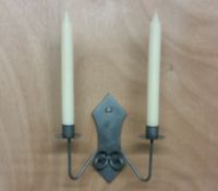 Wall Mounted Metal Twin Dinner Candle Holder x 30