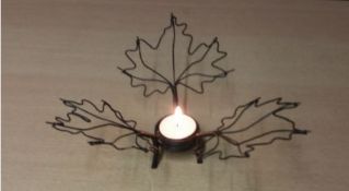 Leaf Shaped Tealight Holder x 32