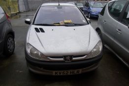 KV52 HLR - Peugeot 206 GLX - ATF LICENSE BIDDERS ONLY