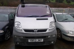 YB53 JKF - Vauxhall Vivaro 2700 Sport DTI SWB