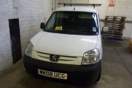 MK08 UCG - Peugeot Partner L600 - THIS VEHICLE IS SUBJECT TO VAT