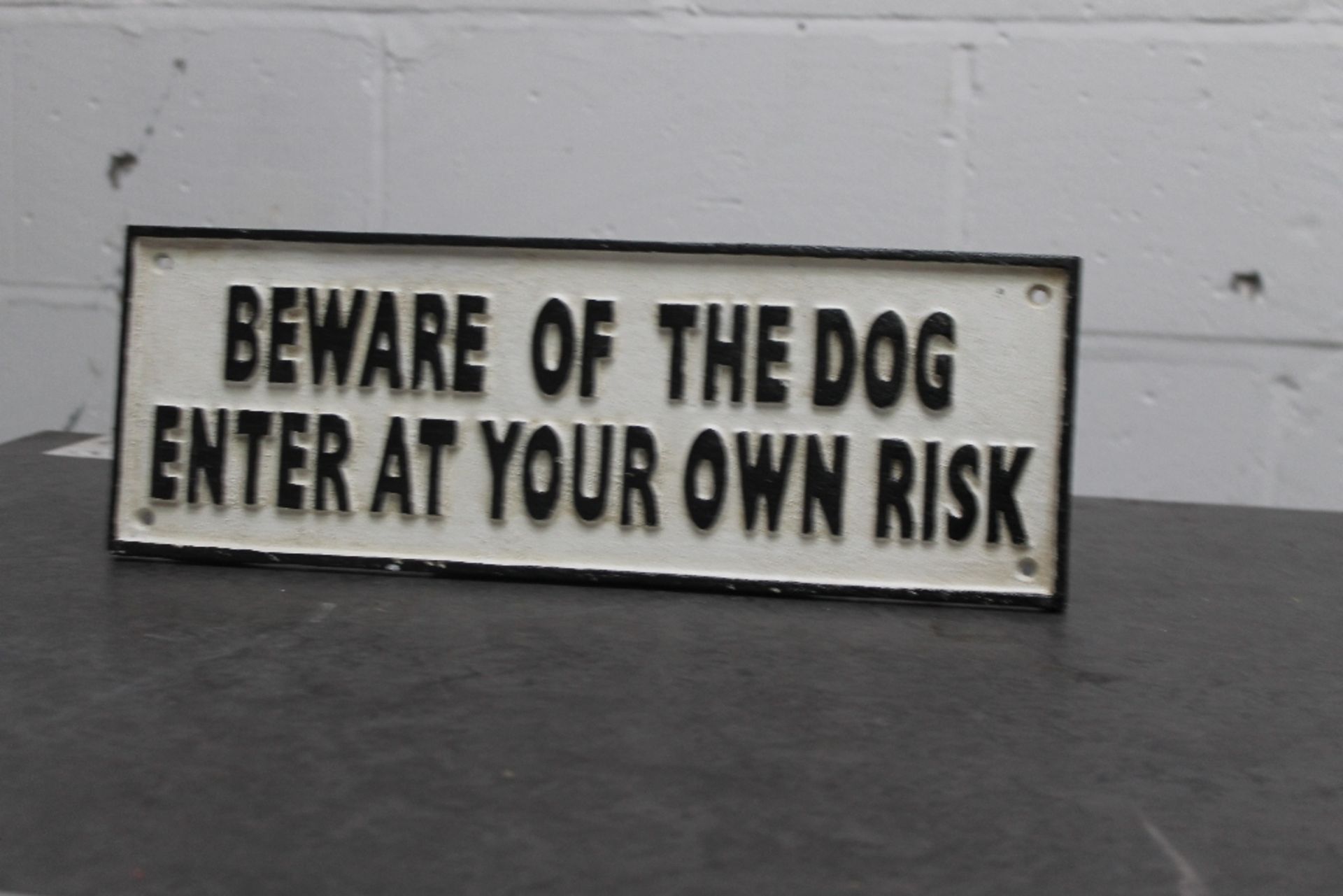 Beware of Dog Sign - Large - Image 2 of 2