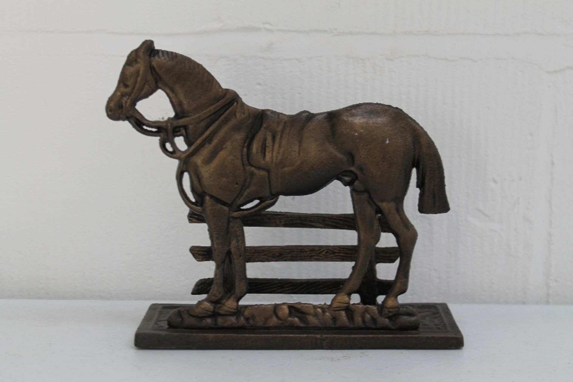 Horse Coat & Letter Rack - Both in Cast Metal - Image 2 of 4