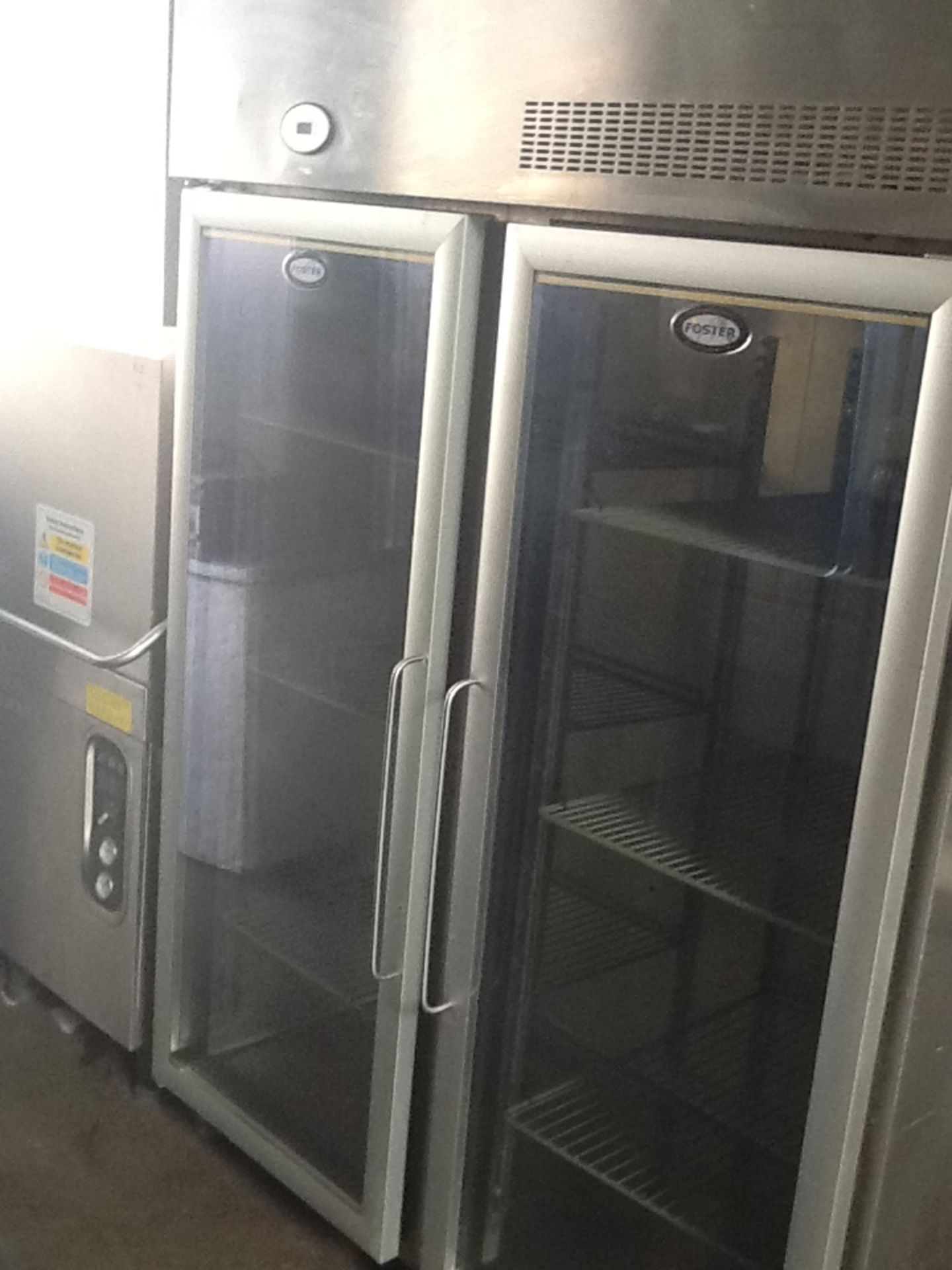 Fosters Double Door Glass Fronted Fridge - Fully Tested