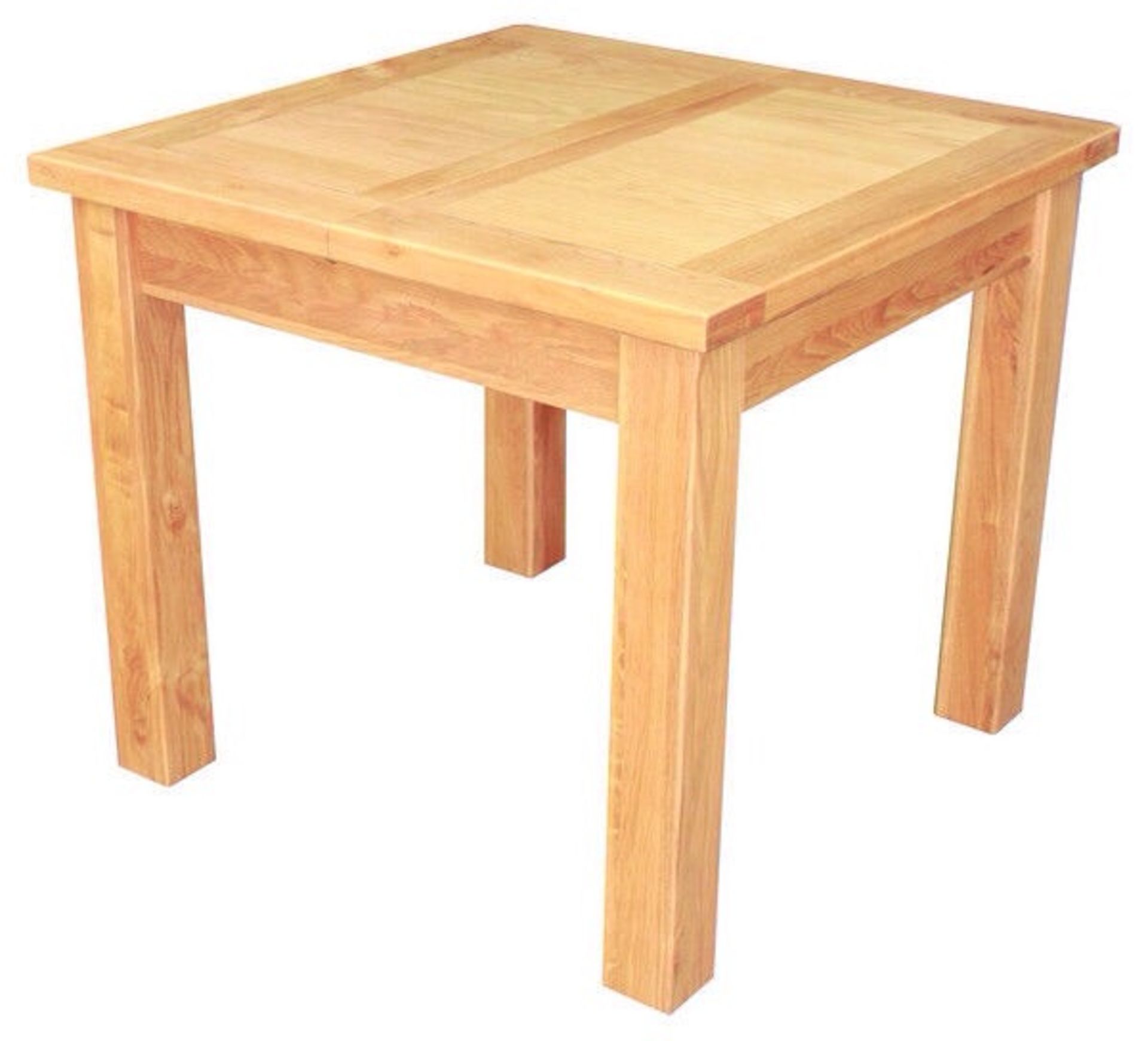 Solid Oak Topped Dining Table - Image 2 of 2