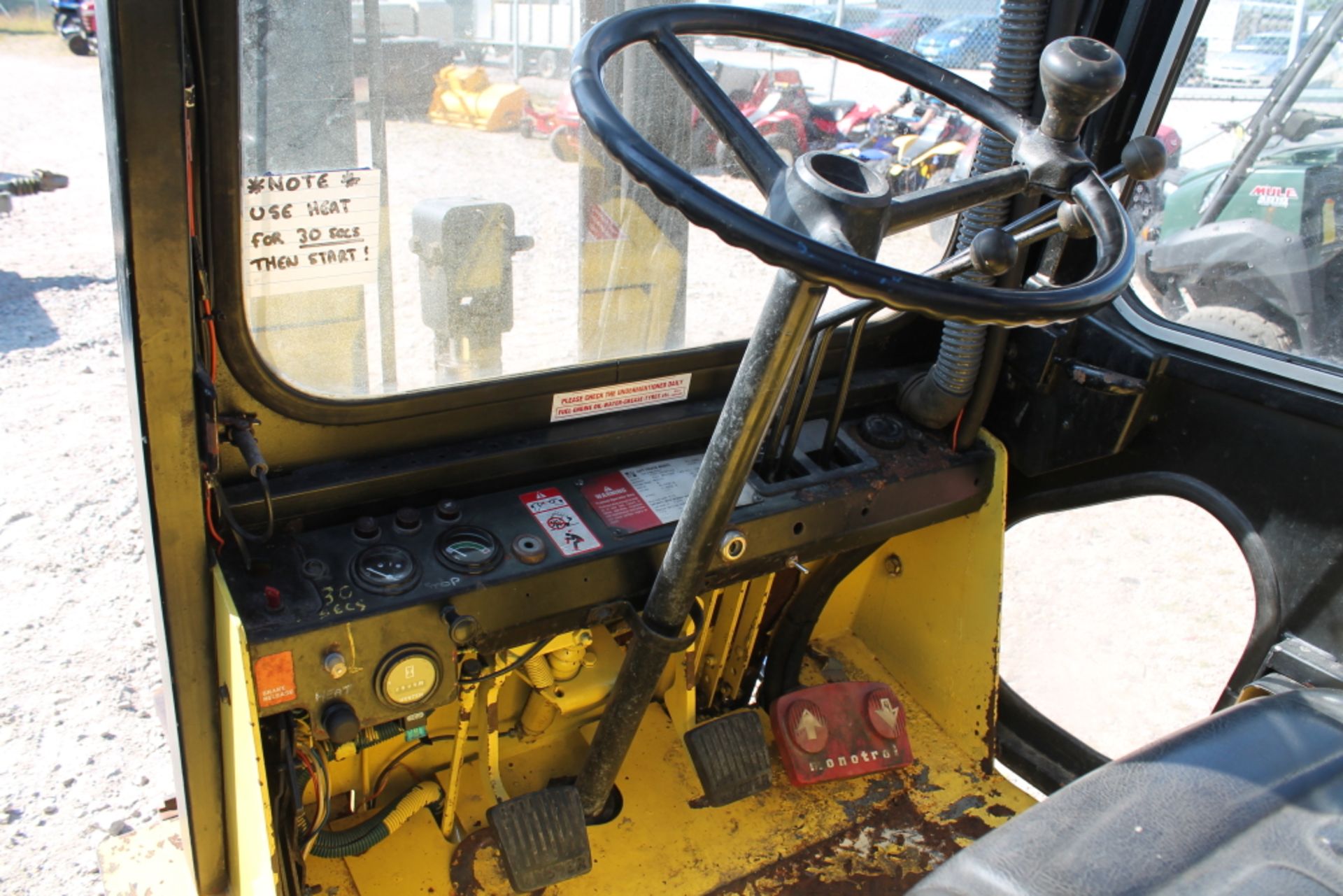 Sale Item:   HYSTER FORKLIFT KEY IN P/CABIN   Vat Status:    Plus Vat @ 20 %   Buyers Fees on this l - Image 3 of 3