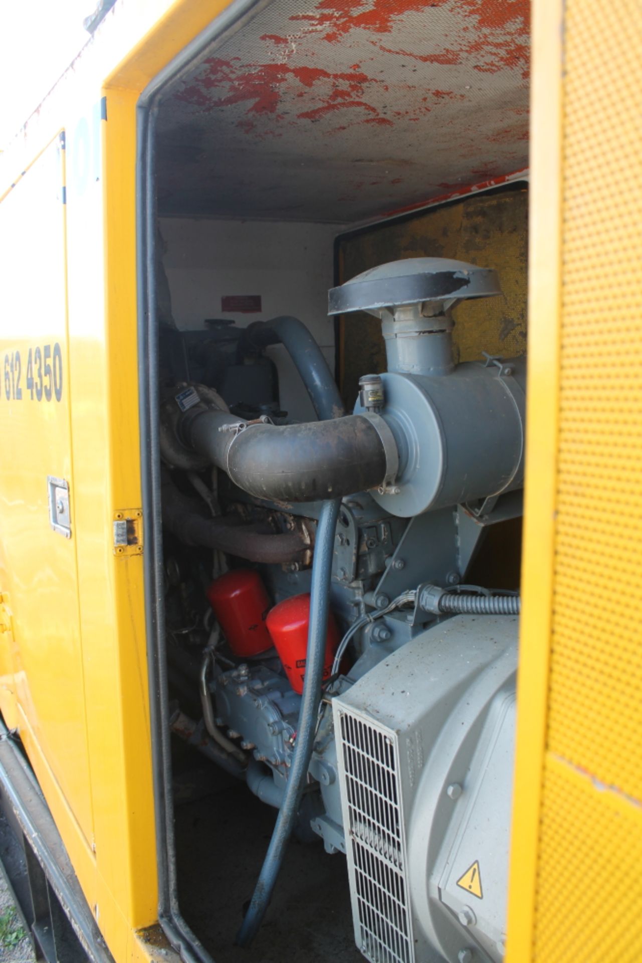 Sale Item:   AGGREKO 143-521 125KVA GENERATOR KEY IN P/CABIN   Vat Status:    Plus Vat @ 20 % - Image 4 of 4