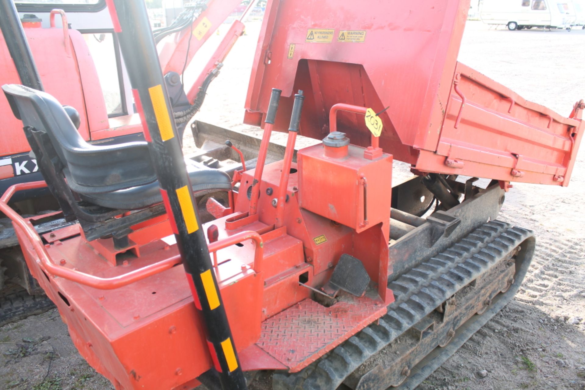 Sale Item:   KUBOTA TRACKED DUMPER KEY IN PORTCABAIN   Vat Status:    Plus Vat @ 20 %   Buyers - Image 2 of 2