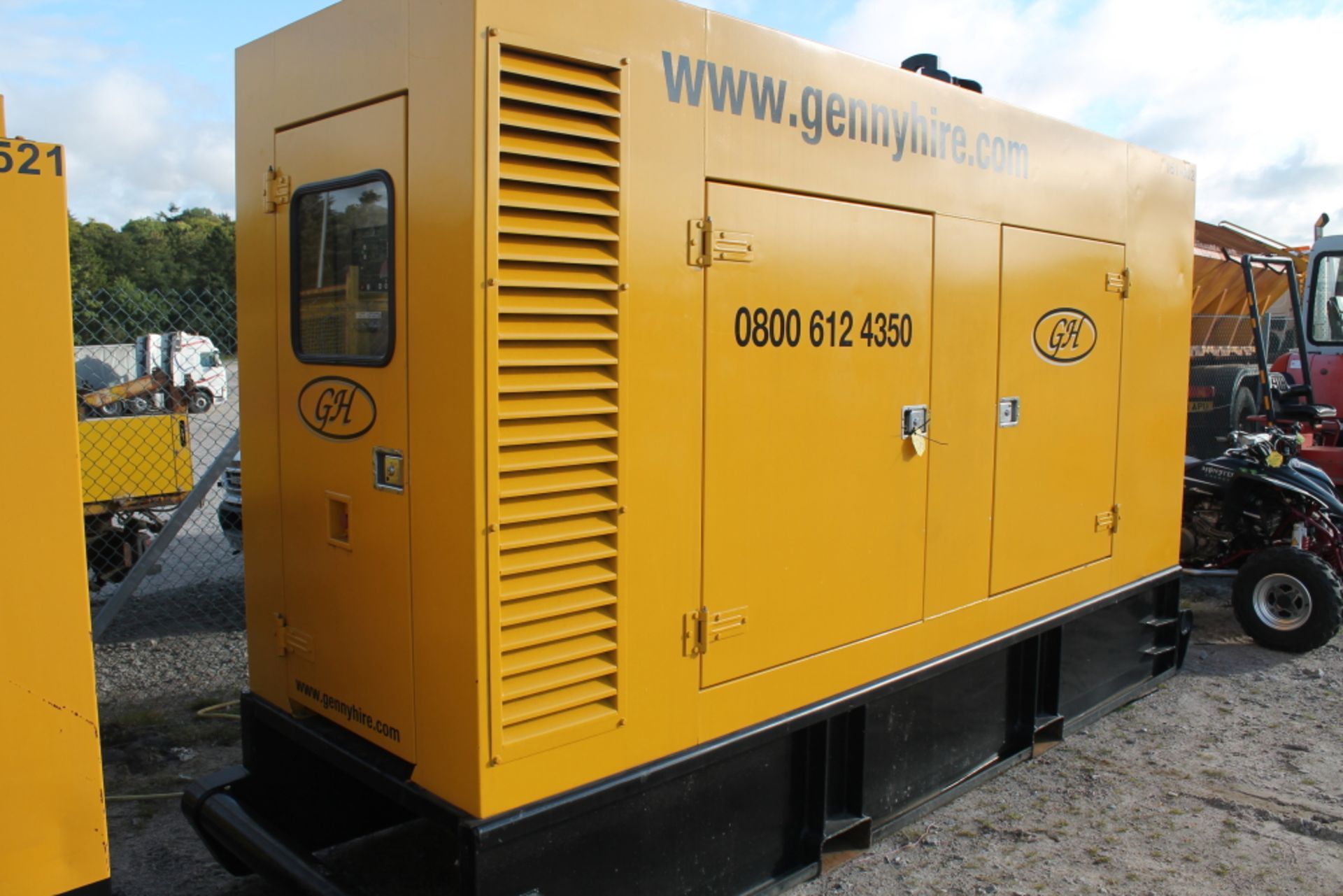 Sale Item:   AGGREKO 160-002 220KVA GENERATOR KEY IN P/CABIN   Vat Status:    Plus Vat @ 20 %