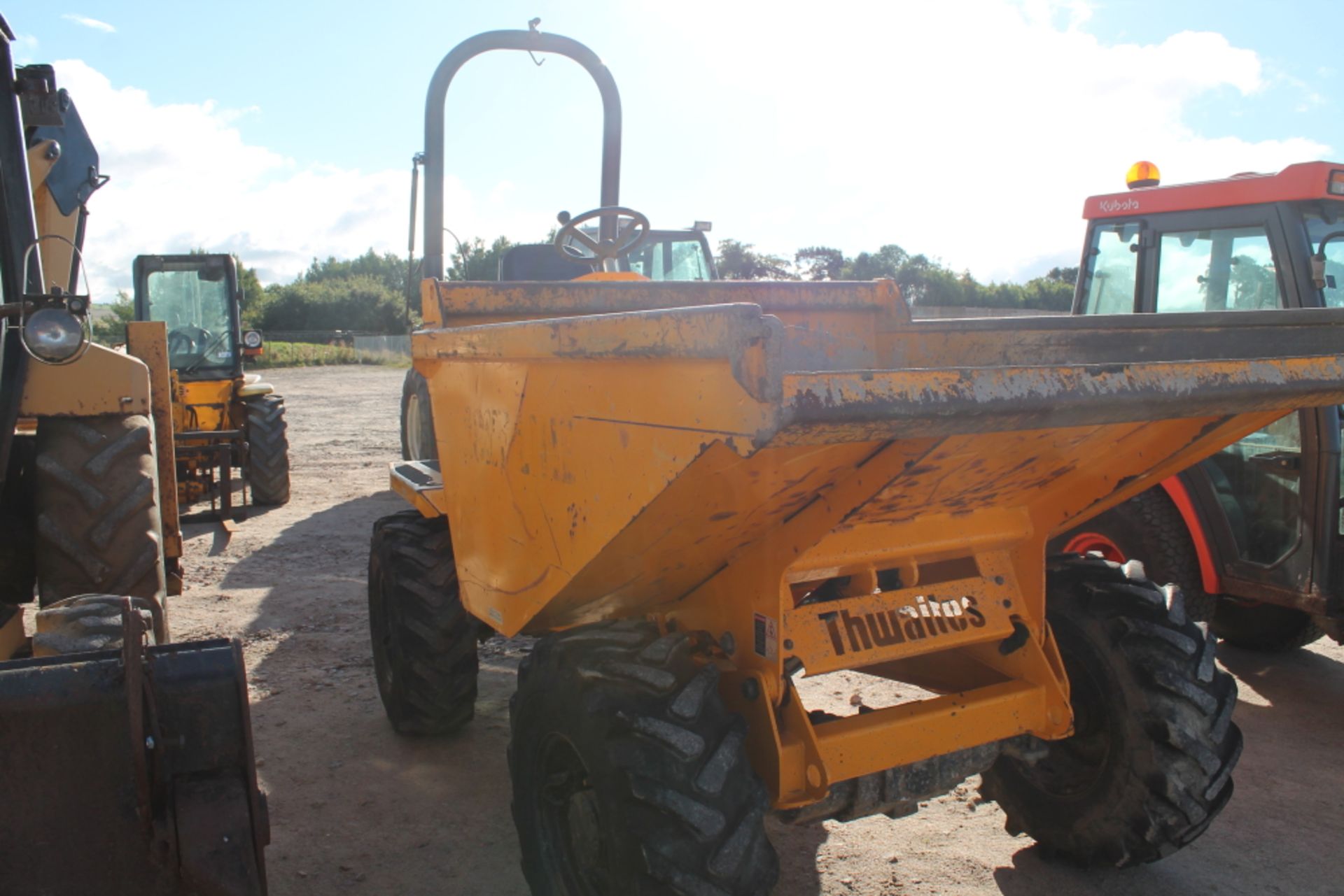 Thwaites 3 ton Dumper, + Vat   Reg No :   PL-3678   D.F.R :     -   -  Miles / Kms :      Reg - Image 4 of 4