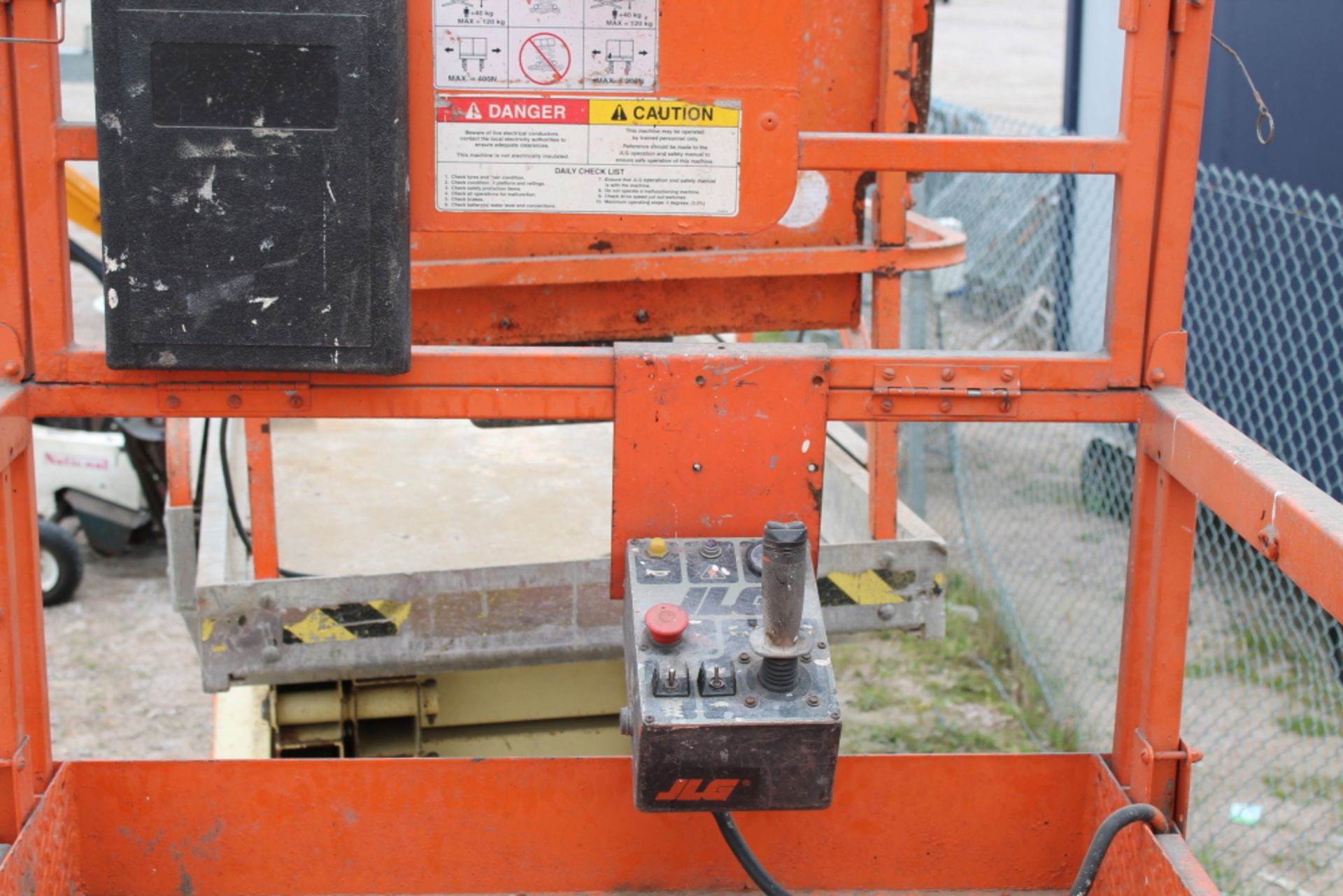 Sale Item:   JLG SCISSOR LIFT    Vat Status:    Plus Vat @ 20 %   Buyers Fees on this lot:   A - Image 3 of 3