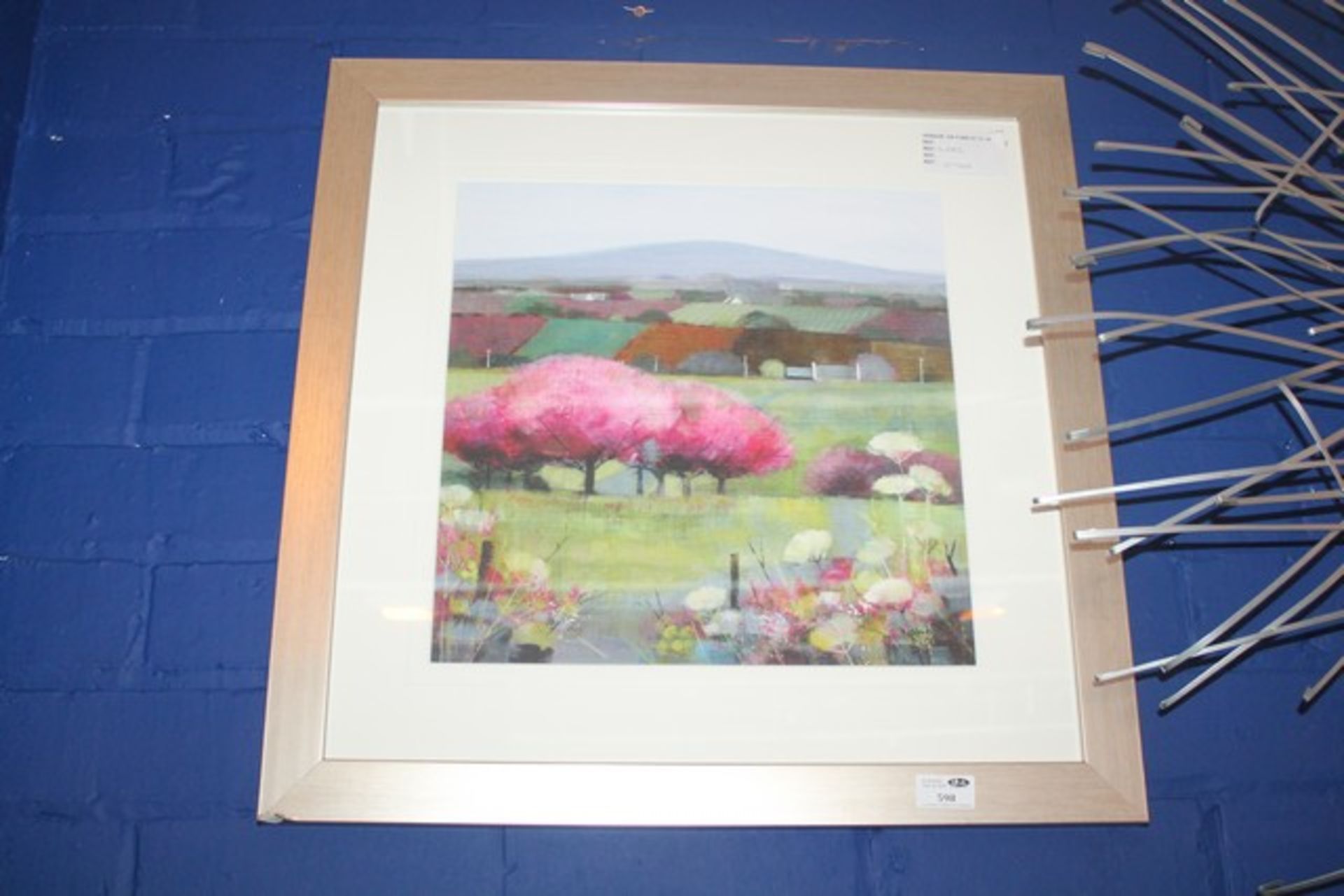 1 x 50x50CM IN THE MEADOWS FRAMED WALL ART PICTURE RRP £70 (4682)  *PLEASE NOTE THAT THE BID PRICE