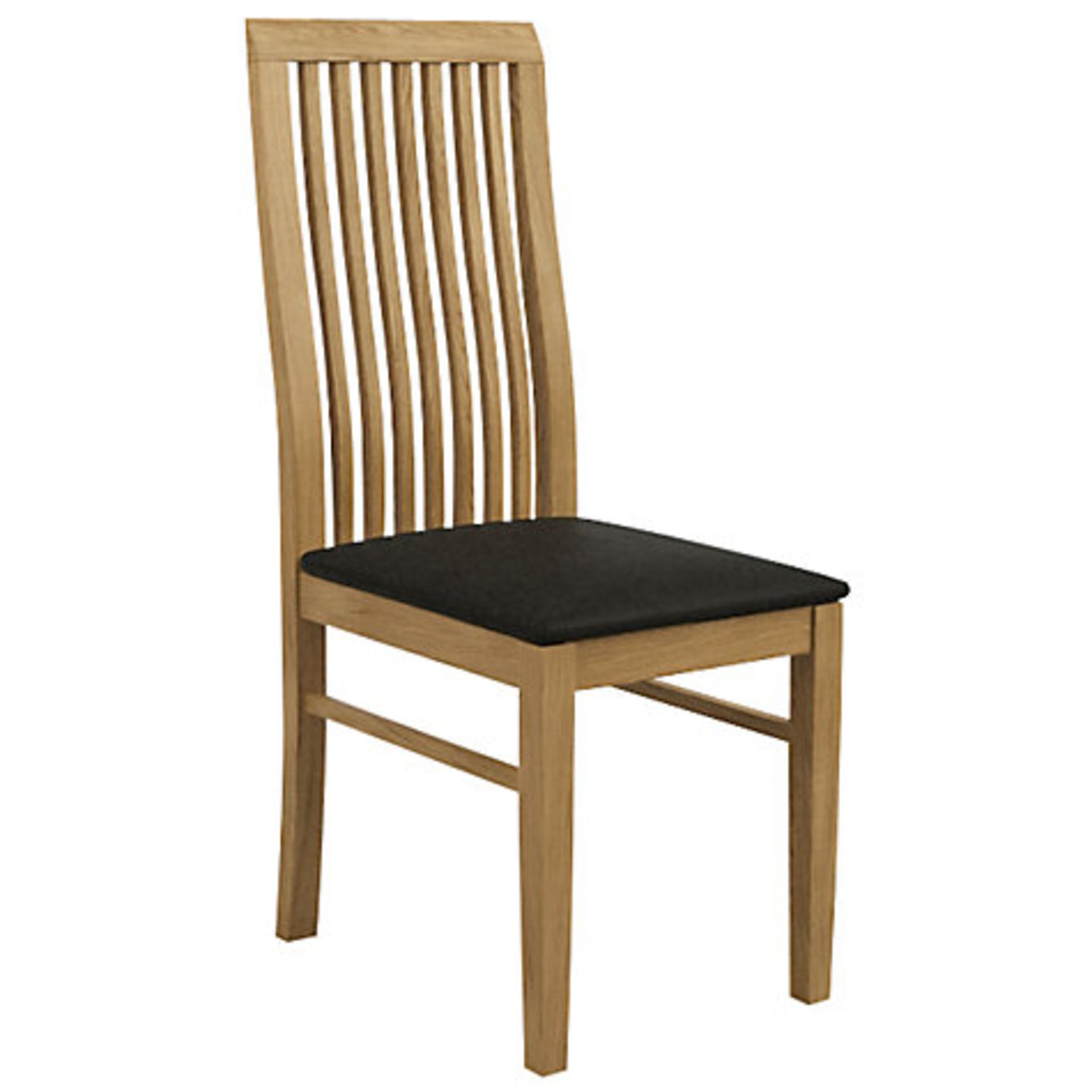 1 x BOXED HENRY SOLID OAK AND FABRIC UPHOLSTERED DINING CHAIR   *PLEASE NOTE THAT THE BID PRICE IS