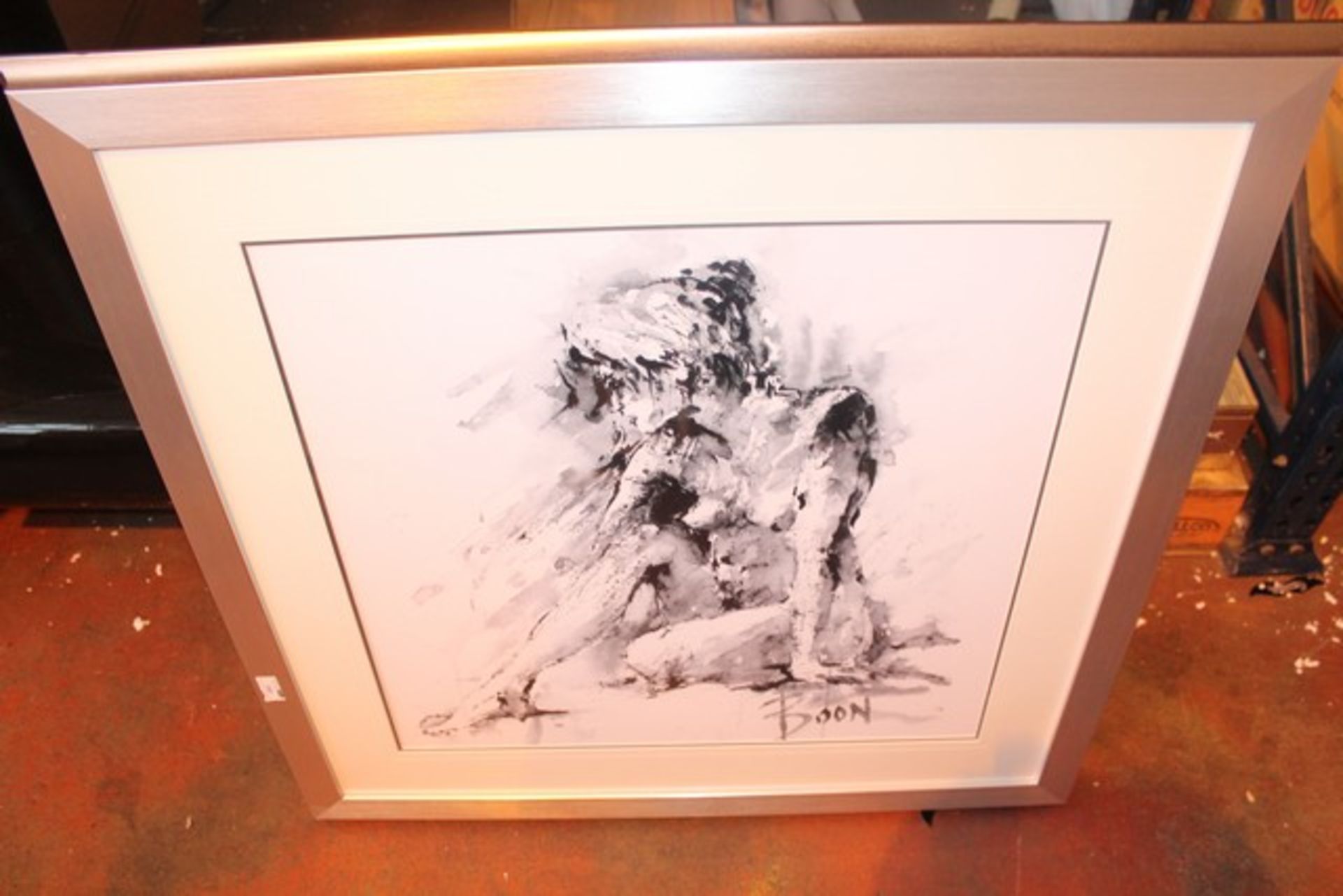 1 x FIGURATIVE STUDY BY ARTIST JONIE BOON THOMAS FRAMED WALL ART PICTURE RRP£200  *PLEASE NOTE