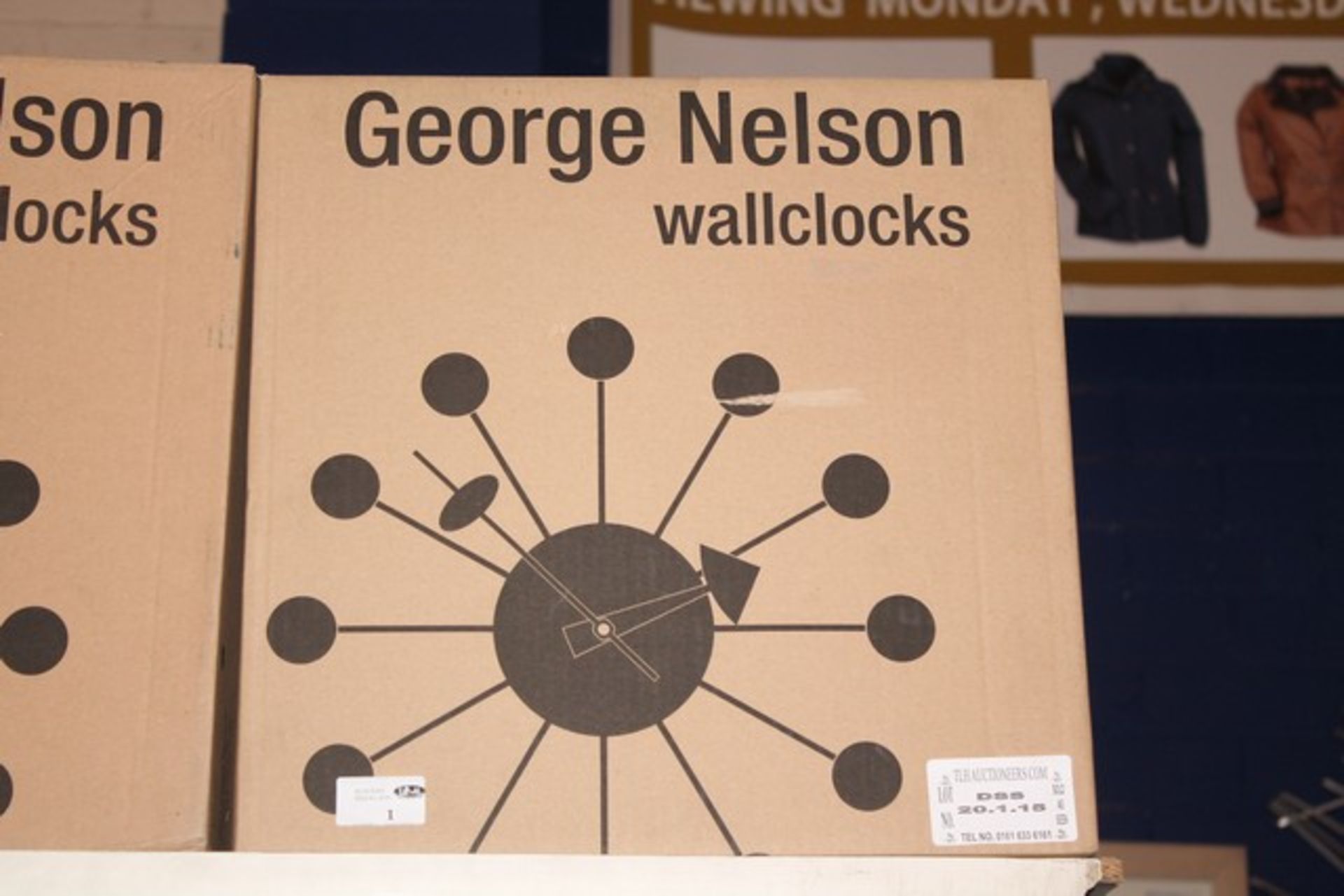 1 x BOXED VETRA GEORGE NELSON MUSEUM WALL CLOCK  (20/1/2015)  *PLEASE NOTE THAT THE BID PRICE IS