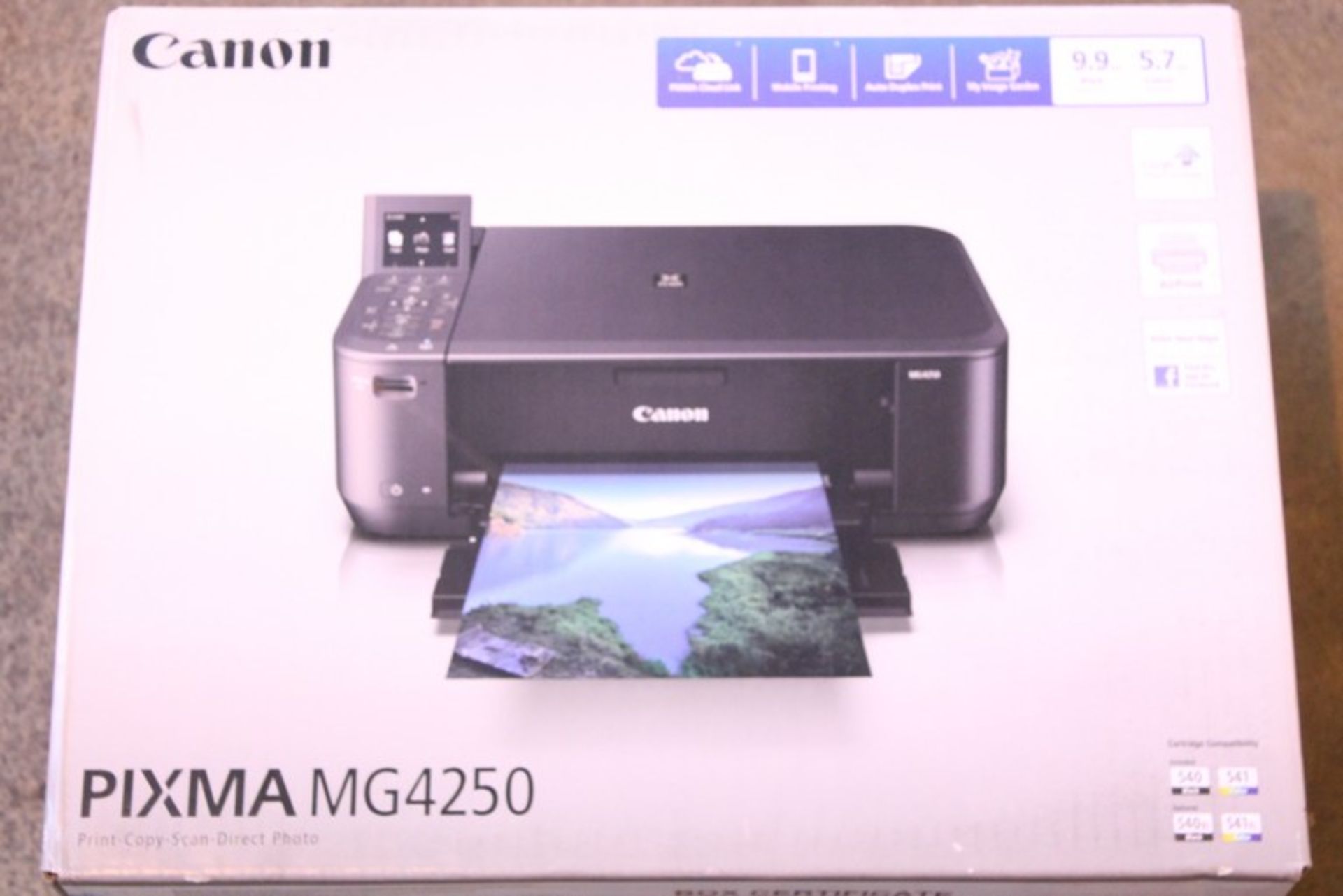 1 x BOXED CANON MG4250 ALL IN ONE PRINTER SCANNER COPIER WITH WIFI (30.3.15)  *PLEASE NOTE THAT