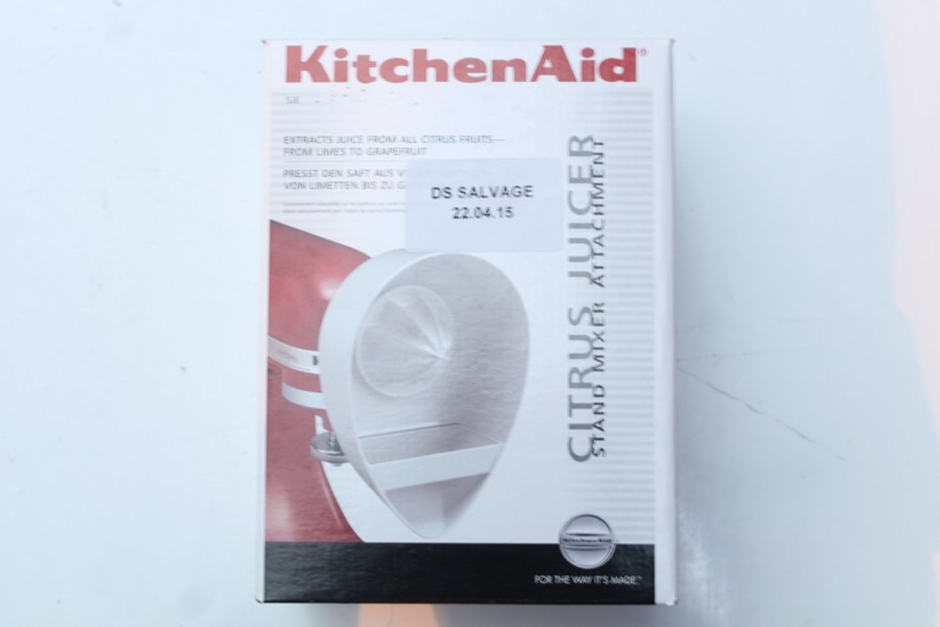 1 x BOXED KITCHEN AID CITRUS JUICER STAND MIXER ATTACHMENT PACK   *PLEASE NOTE THAT THE BID PRICE IS