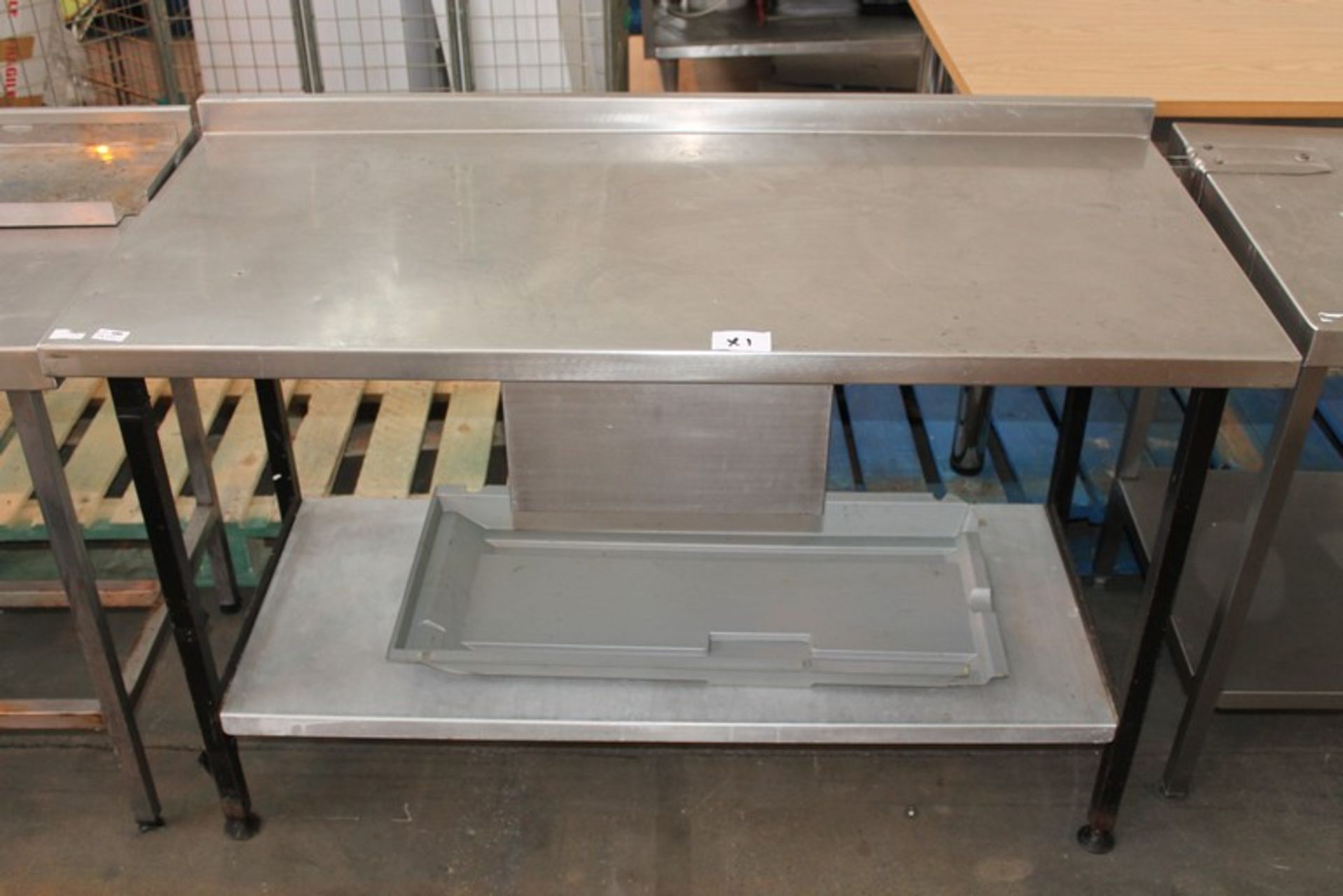 ONE BRUSHED STEEL 2 LEVEL PREPARATION TOP (CATERING)