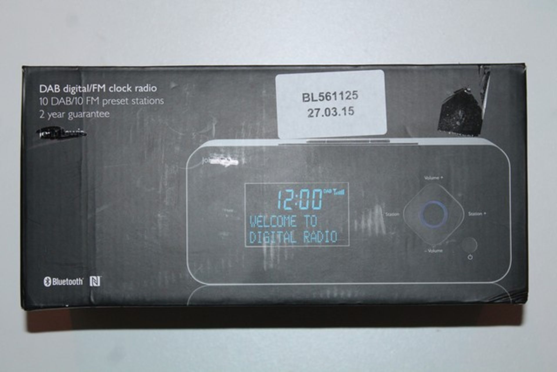 ONE LOT TO CONTAIN 2X BOXED DAB DIGITAL/FM CLOCK RADIOS (BL561125)