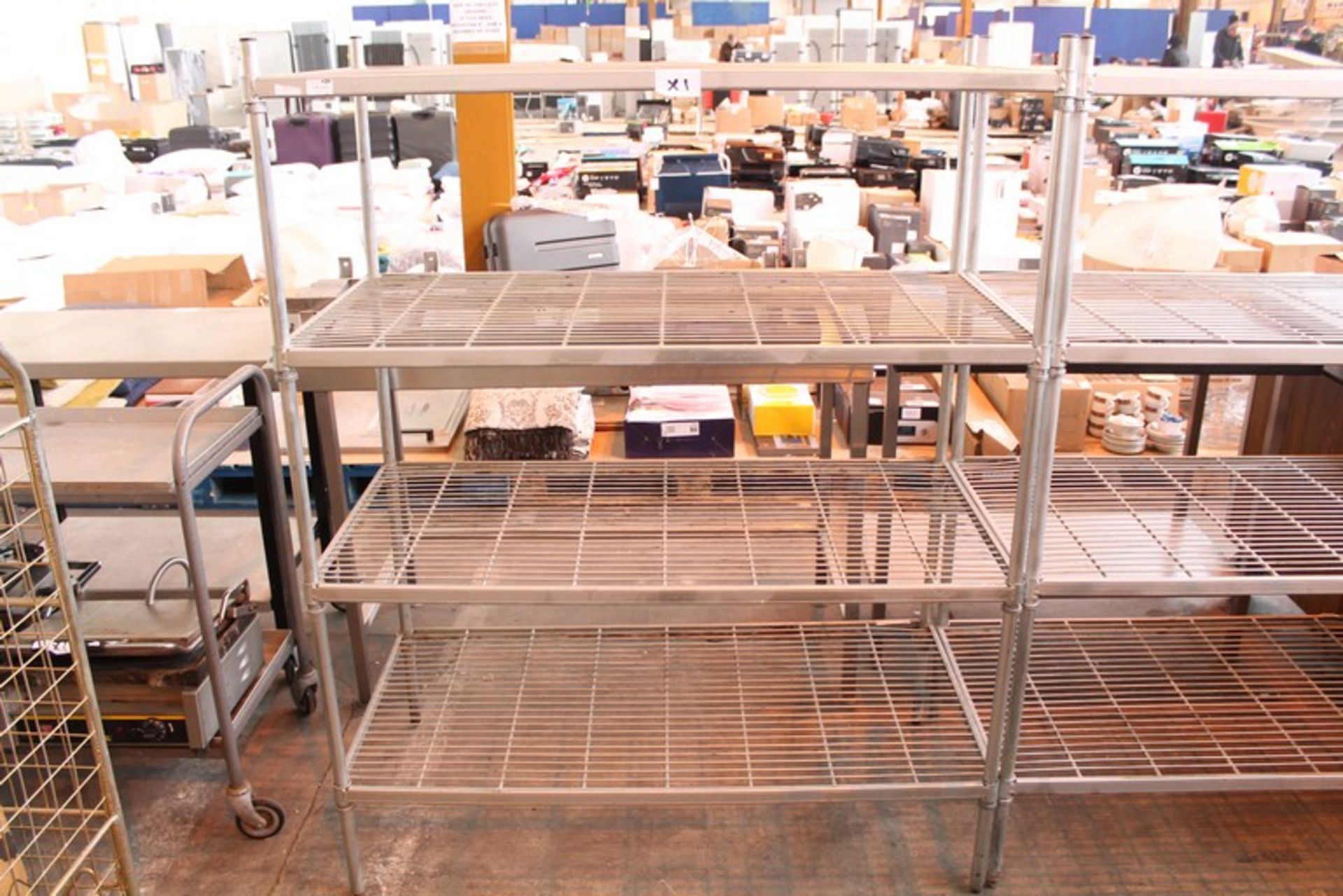 ONE 4 TIER STAINLESS STEEL KITCHEN SHELF (CATERING)