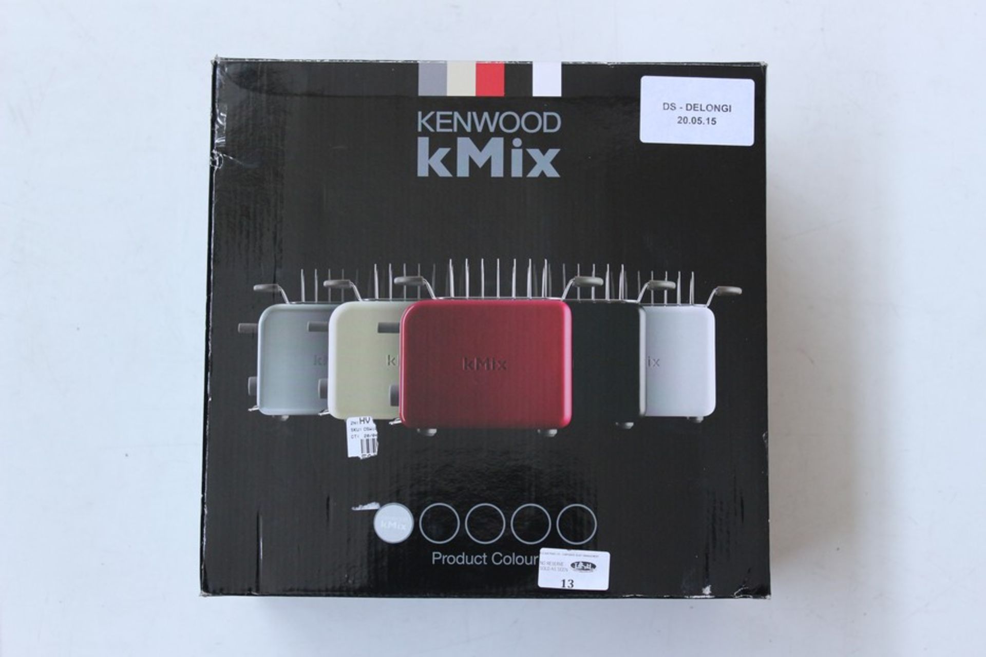 1 x BOXED KENWOOD K MIX 2 SLICE TOASTER   *PLEASE NOTE THAT THE BID PRICE IS MULTIPLIED BY THE