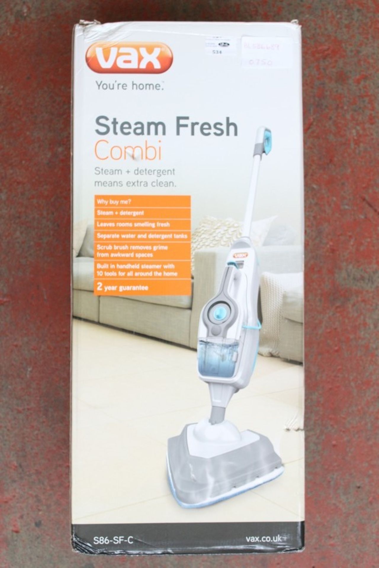 1 x BOXED VAX STEAM FRESH COMBI STEAM AND DETERGANT VAC (586689) RRP £75  *PLEASE NOTE THAT THE