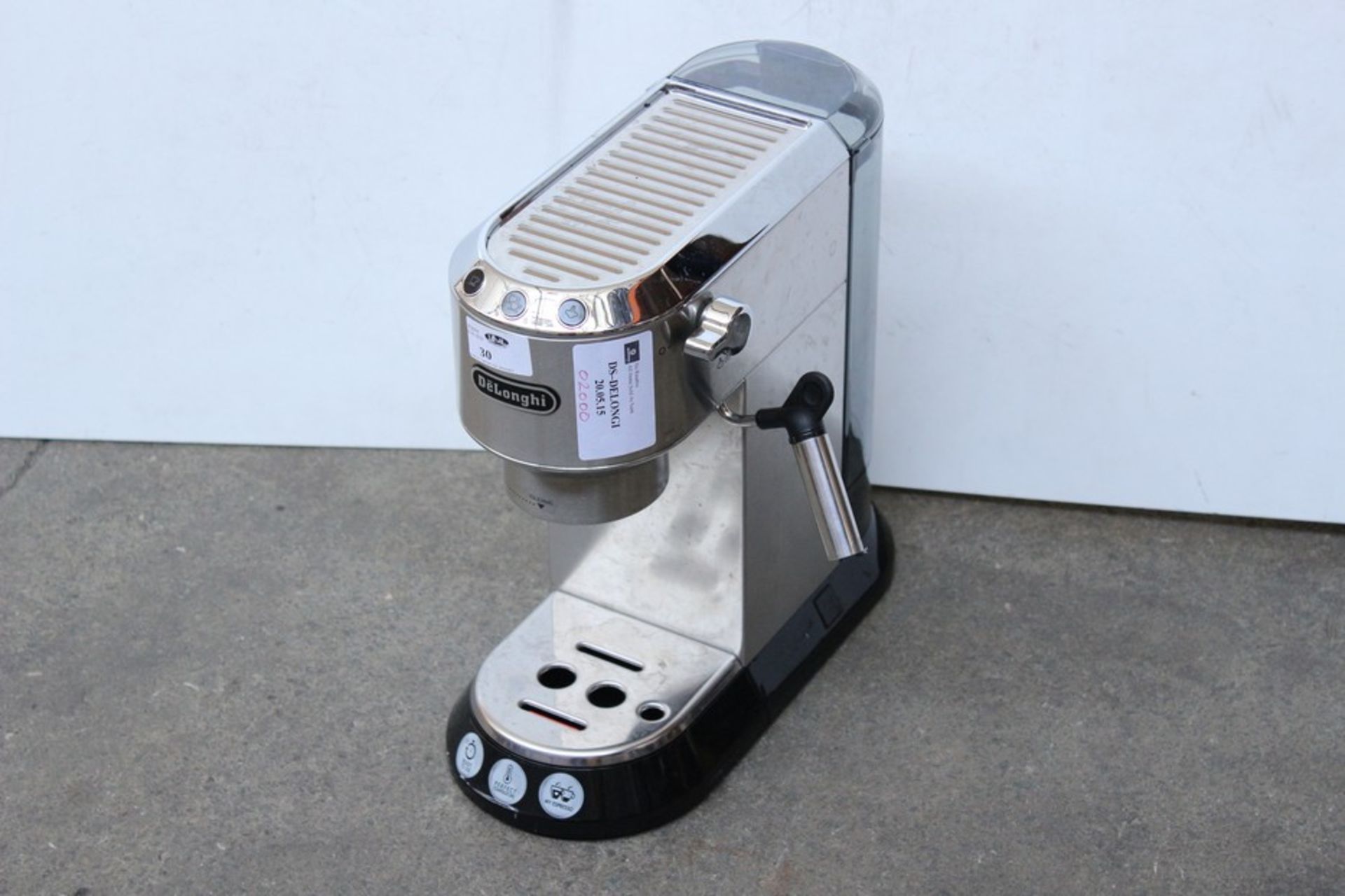 1 x DELONGHI DEDICA STAINLESS STEEL CAPPUCCINO COFFEE MAKER RRP 200   *PLEASE NOTE THAT THE BID