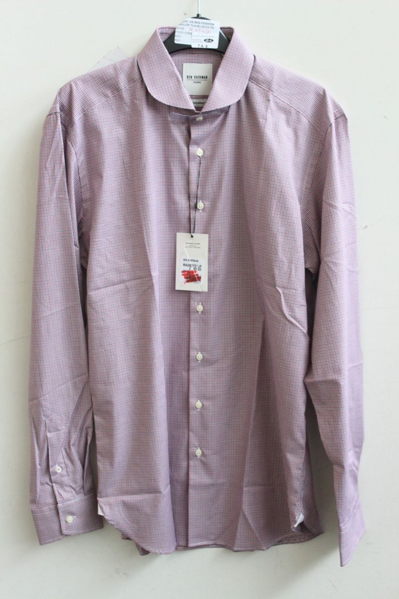 ONE BRAND NEW BEN SHERMAN SHIRT SIZE 15 RRP £80 (DS RES FASHION TRAILER TLH-A CAGE 12.006A