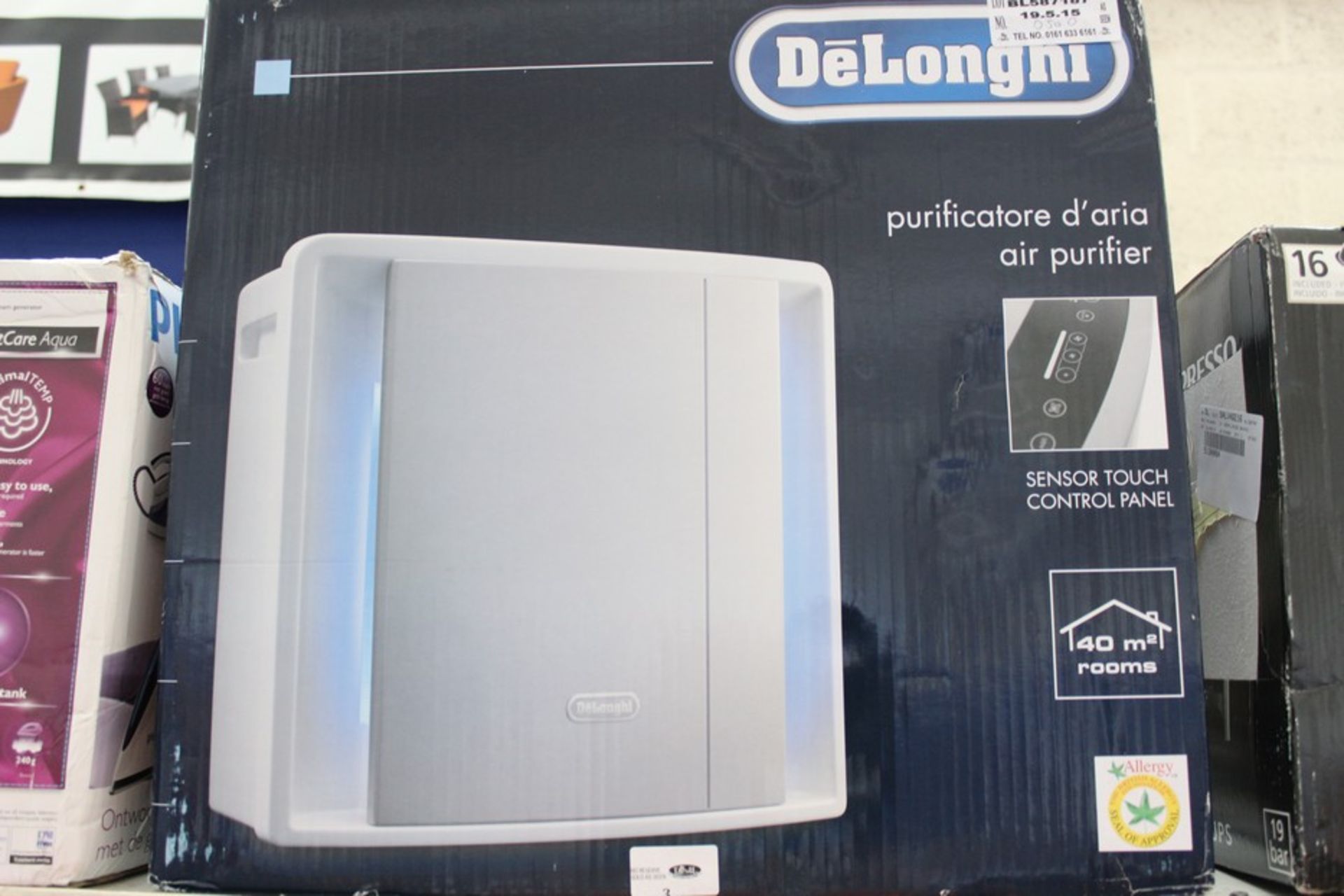 1 x BOXED DELONGHI AIR PURIFIER RRP £50 (587187)(19.5.15)  *PLEASE NOTE THAT THE BID PRICE IS