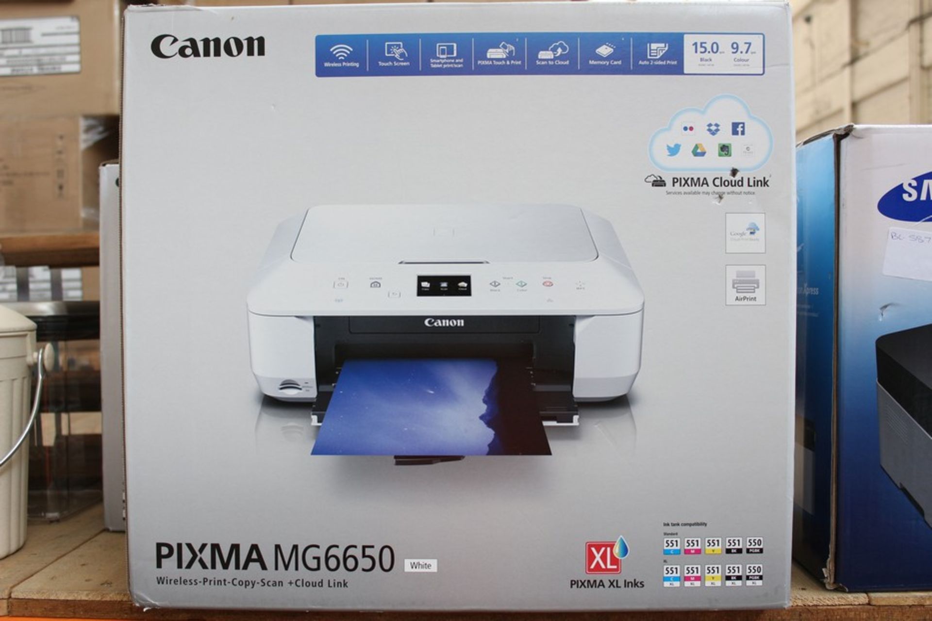 1 x BOXED CANON PIXMA MG6650 ALL IN ONE PRINTER SCANNER COPIER WITH WIFI (587069)  *PLEASE NOTE THAT