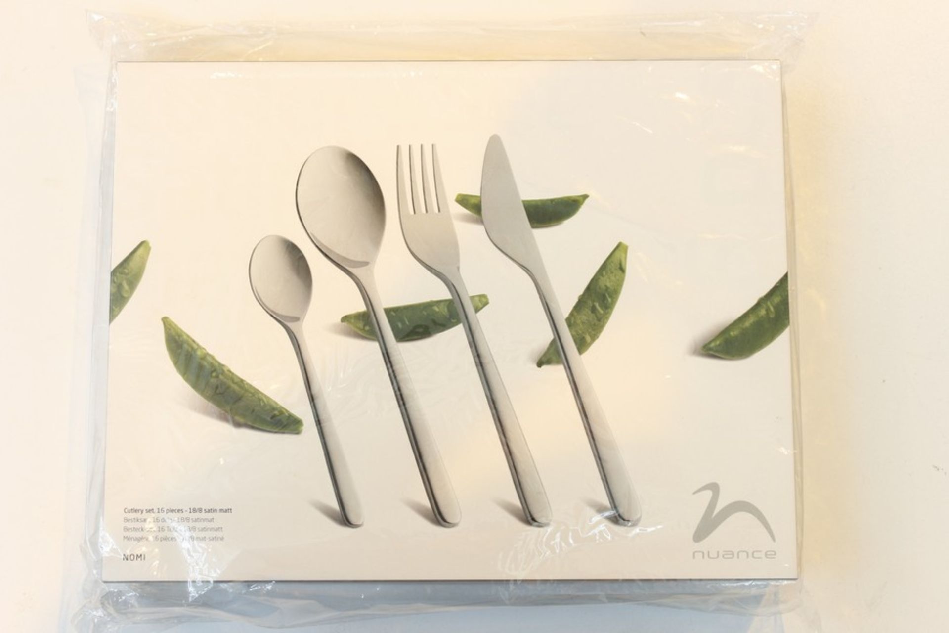 1 x BOXED NUANCE NOMI 16 PIECE SATIN CUTLERY SET RRP £160  *PLEASE NOTE THAT THE BID PRICE IS