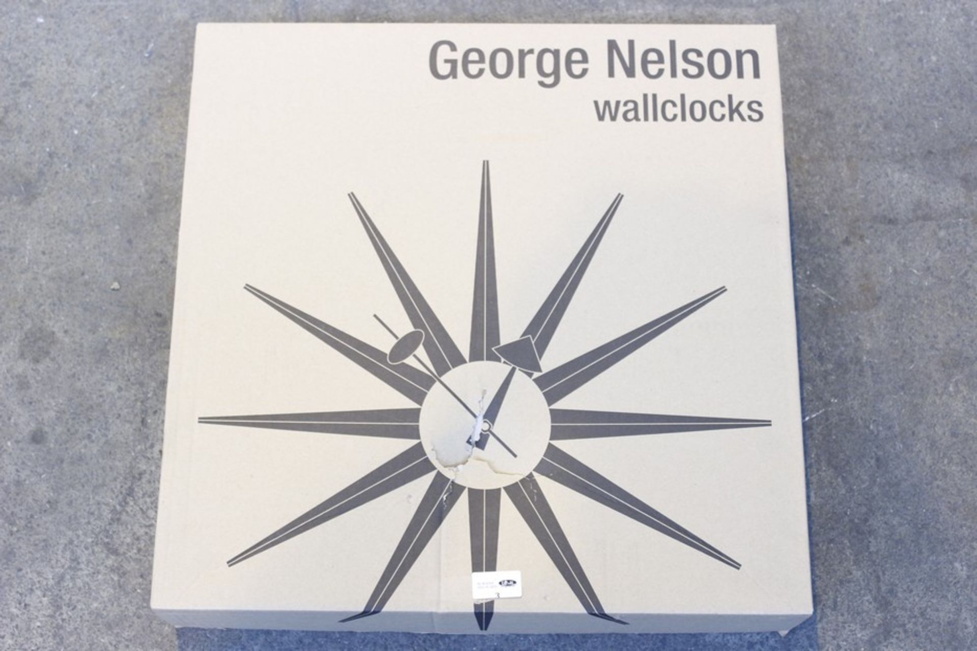 1 x BOXED VIETRA GEORGE NELSON WALL CLOCK  (NC)  *PLEASE NOTE THAT THE BID PRICE IS MULTIPLIED BY