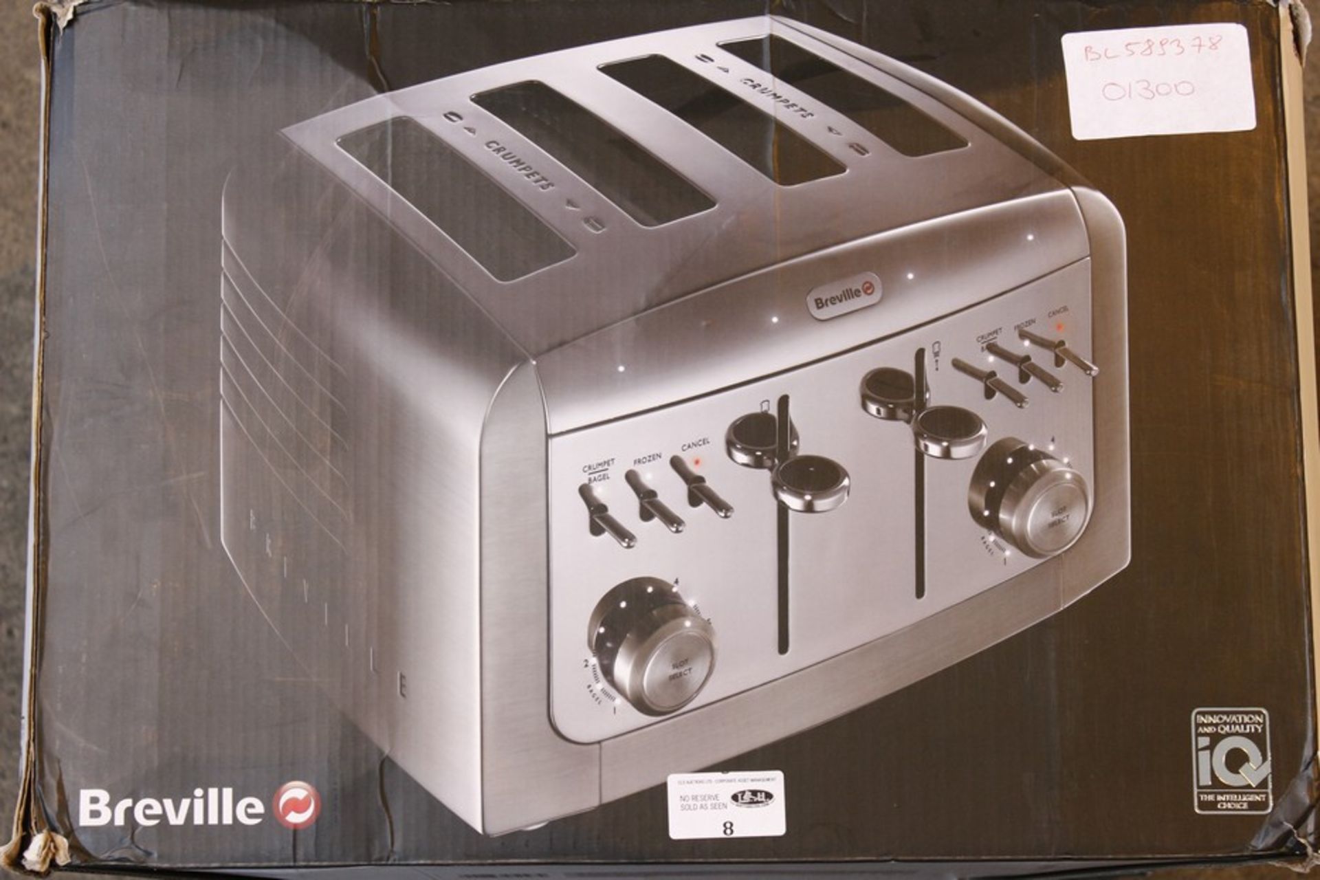 1 x BOXED BREVILLE 4 SLICE TOASTER (583378) RRP £130  *PLEASE NOTE THAT THE BID PRICE IS