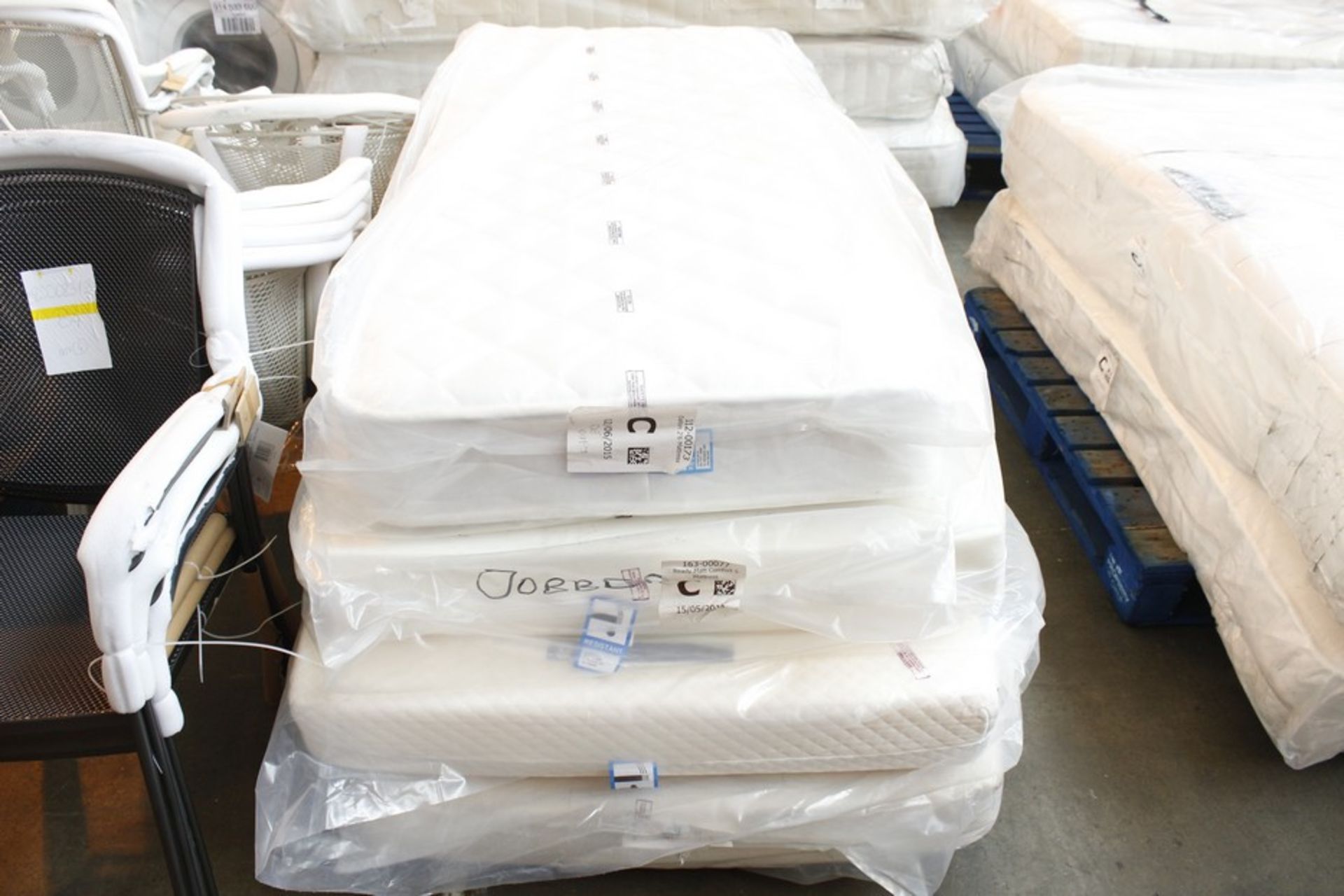 1 x SINGLE 90X190CM READY MATT COMFORT MATTRESS  *PLEASE NOTE THAT THE BID PRICE IS MULTIPLIED BY