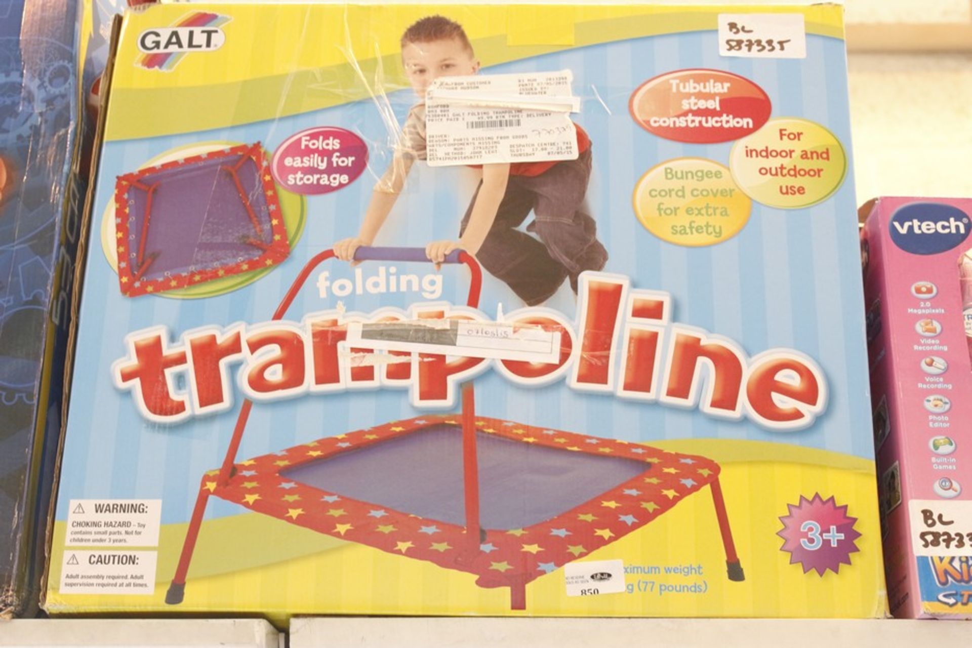 1 x BOXED GALT FOLDING TRAMPOLINE (587335)  *PLEASE NOTE THAT THE BID PRICE IS MULTIPLIED BY THE