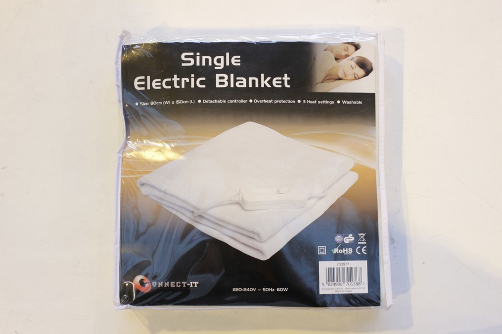 2 x BRAND NEW SINGLE ELECTRIC BLANKETS  *PLEASE NOTE THAT THE BID PRICE IS MULTIPLIED BY THE