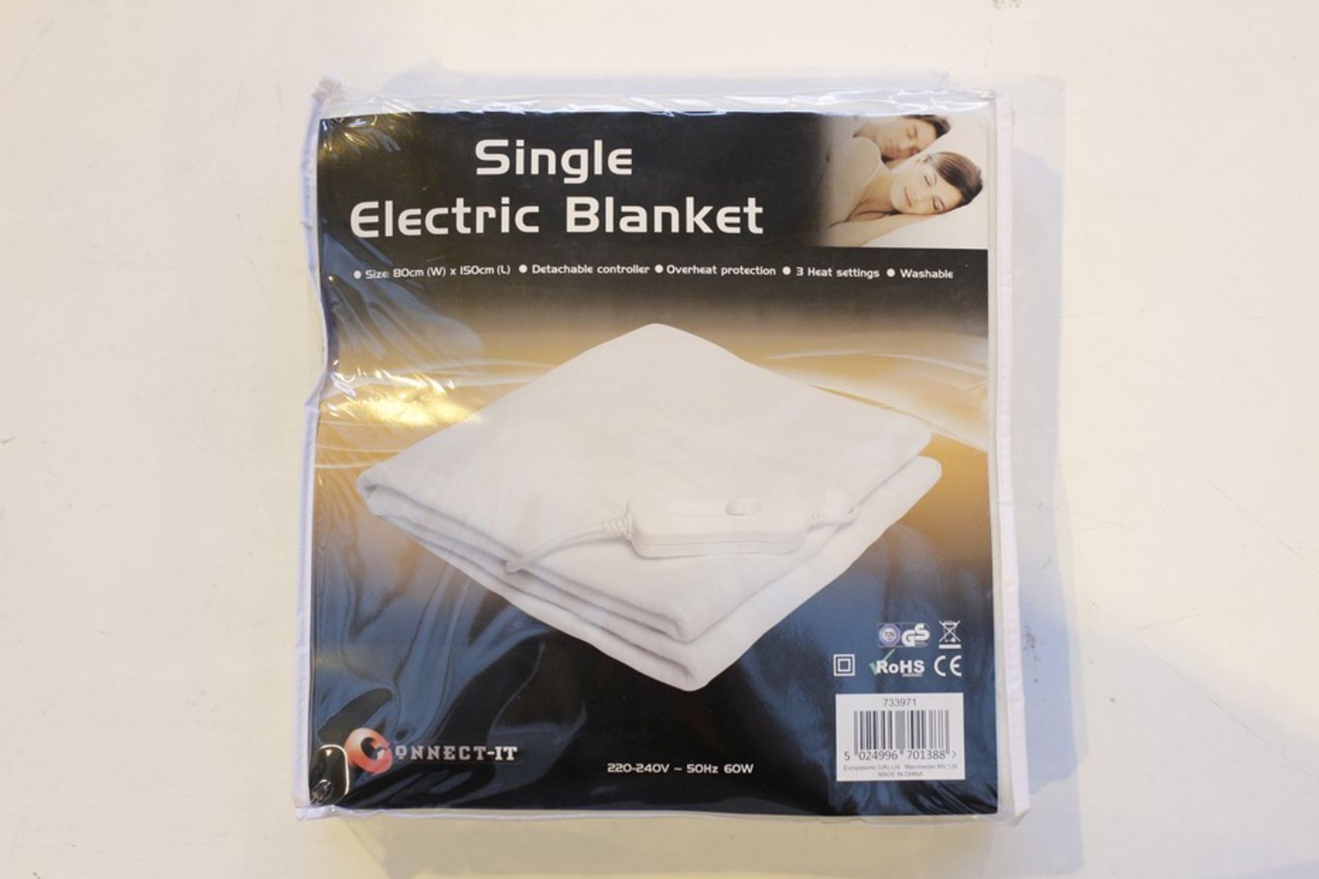 2 x BRAND NEW SINGLE ELECTRIC BLANKETS  *PLEASE NOTE THAT THE BID PRICE IS MULTIPLIED BY THE