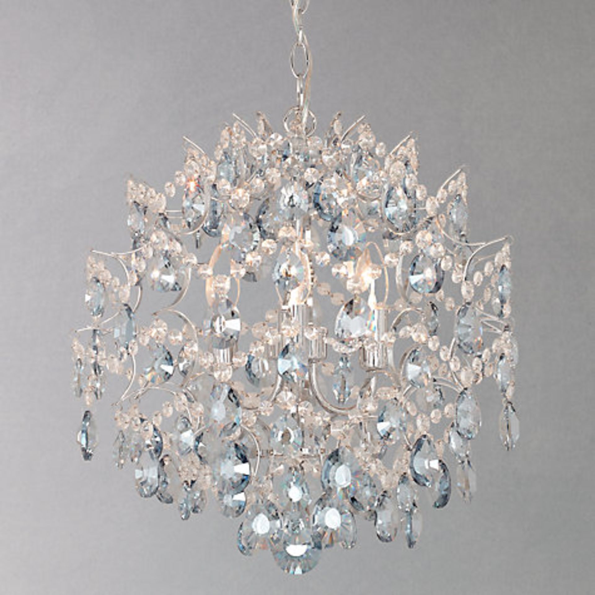 1 x BOXED BAROQUE 1 LIGHT CEILING FITTING WITH CRYSTAL EFFECT AND LUSTER FINISH  *PLEASE NOTE THAT