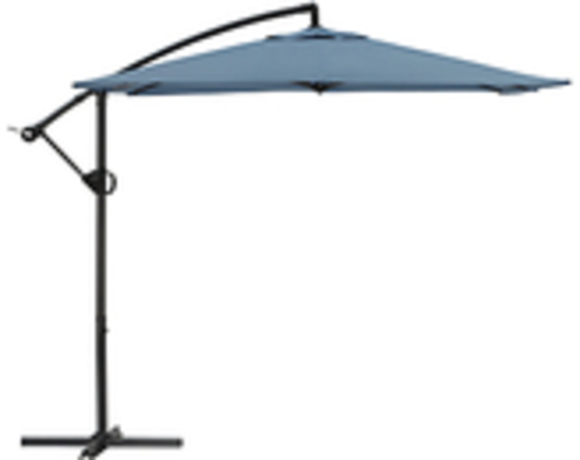 1 x BOXED HALF MOON PARASOL (19.6.15)  *PLEASE NOTE THAT THE BID PRICE IS MULTIPLIED BY THE NUMBER