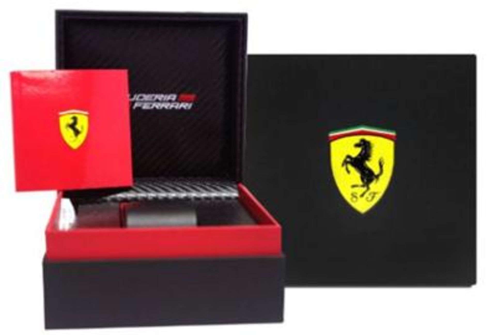 BOXED BRAND NEW SCUDERIA FERARRI RACE DAY ANALOG DISPLAY QUARTZ WRIST WATCH WITH 2 YEARS - Image 2 of 2