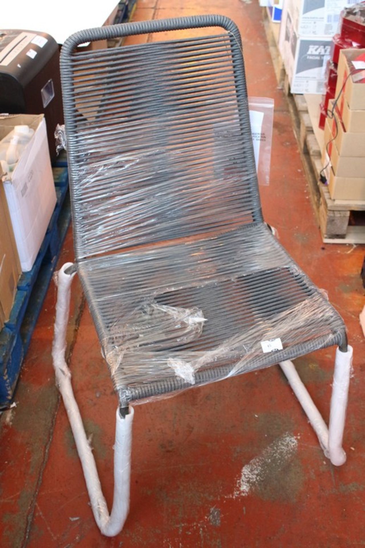 2 x ESPINA GREY DINING CHAIRS (12638) RRP £150 (10.8.15)  *PLEASE NOTE THAT THE BID PRICE IS