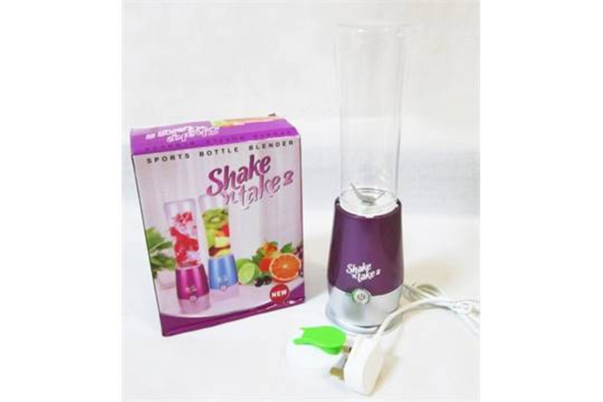 BOXED BRAND NEW AND SEALED SHAKE AND TAKE TWO MINI BLENDER SMOOTHIE MAKER WITH ICE CRUSHER AND