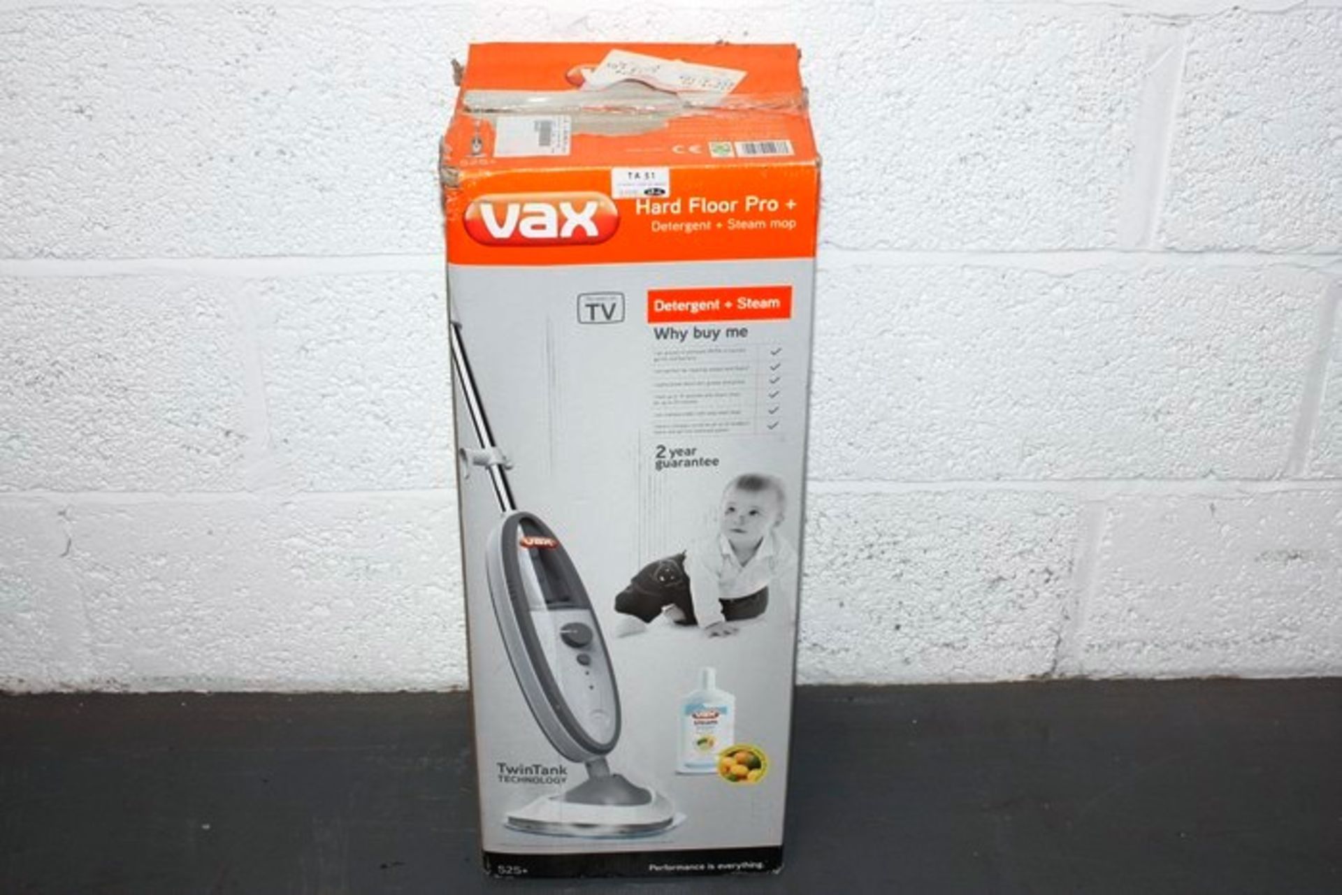 BOXED VAX HARDFLOOR PRO PLUS STEAM AND DETERGENT STEAM MOP RRP £60.00 BL6030734 04/09/15