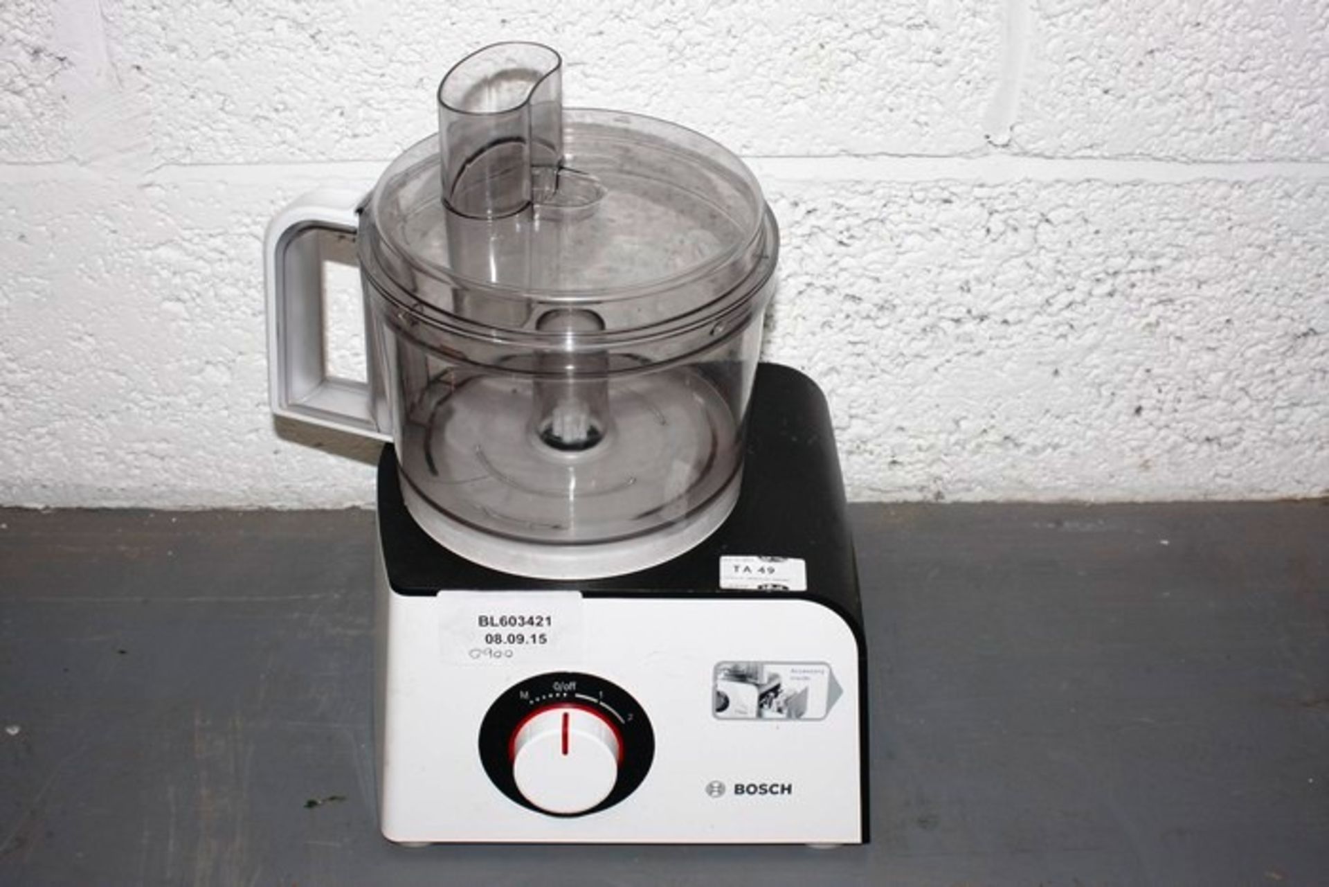 BOSCH MULTIPRO COMPACT FOOD PROCESSOR TO INCLUDE ATTACHMENTS RRP: £90, BL603421 08/09/15