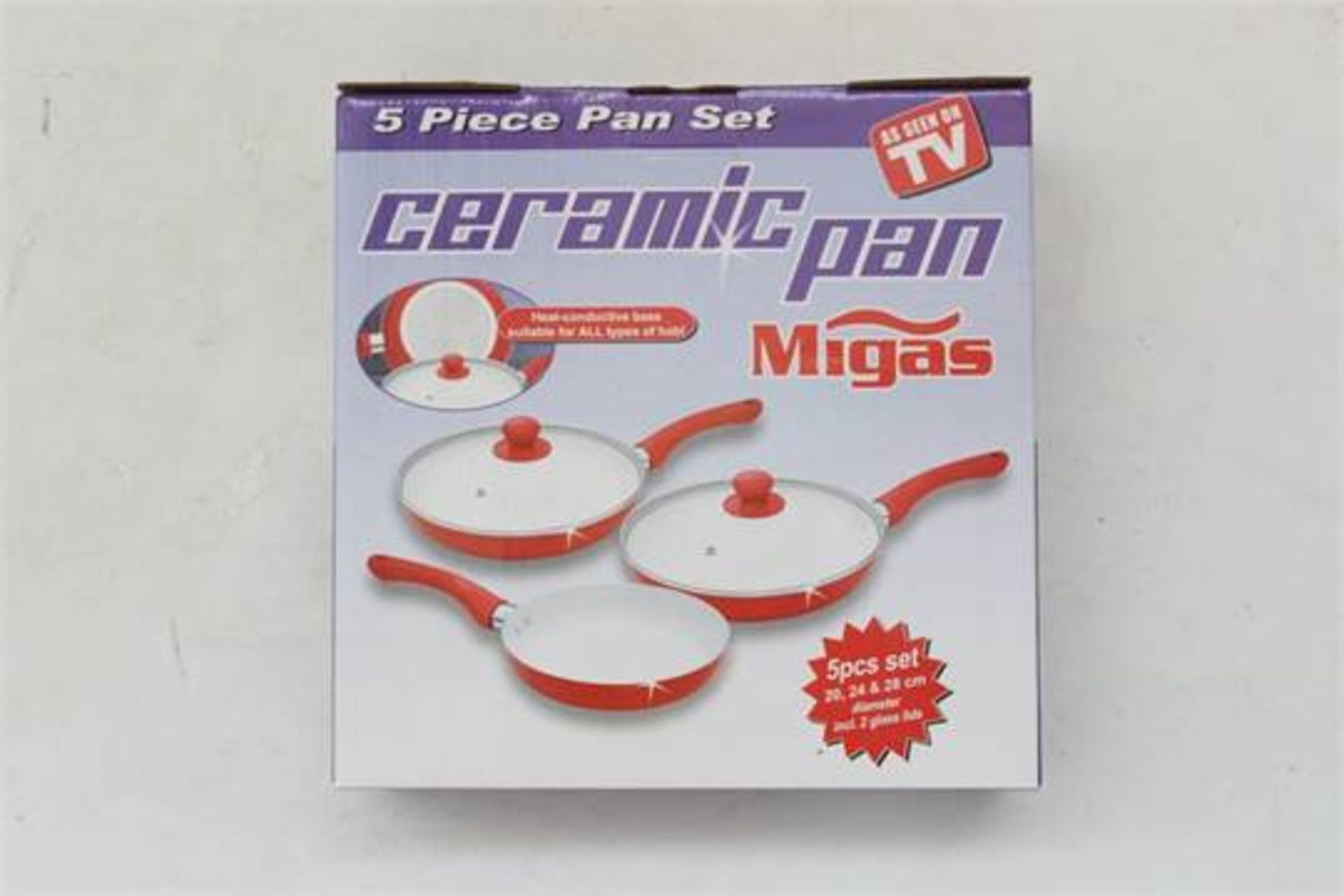 BOXED BRAND NEW SPIDER MAGIS 5 PIECE CERAMIC COATED PAN SET RRP £50