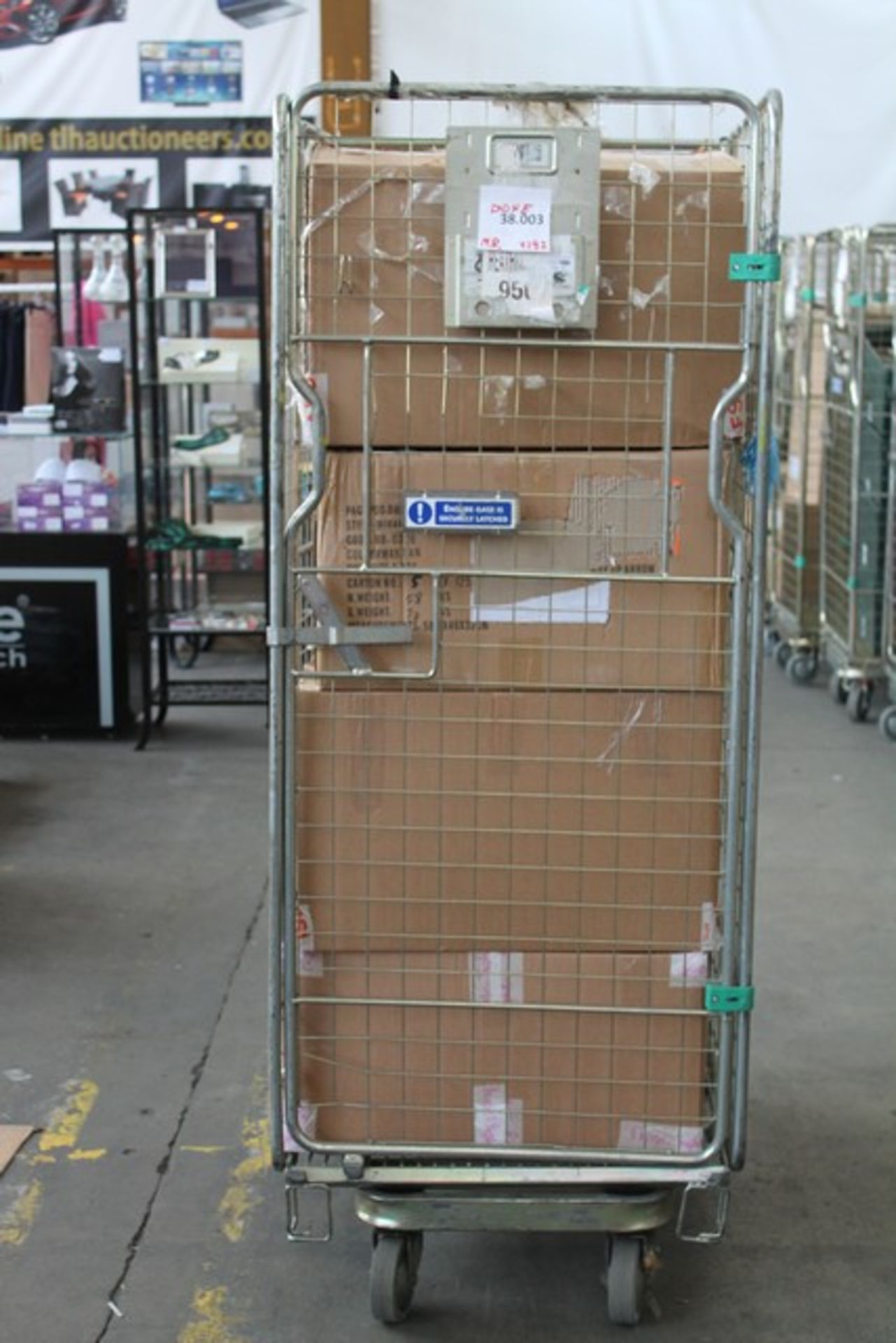 ONE CAGE TO CONTAIN APPROX 192 UNITS OF BRAND NEW ASSORTED DESIGNER ITEMS RANGING FROM MEN'S &